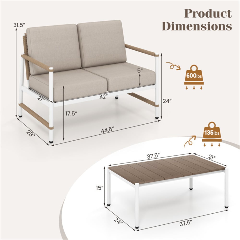 LIVIZA TDS11964GR-22 Patio-Conversation-Sets - View #6