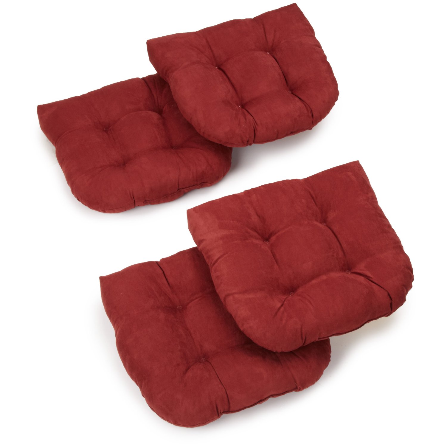 4 Piece Indoor Velour Cushion Set