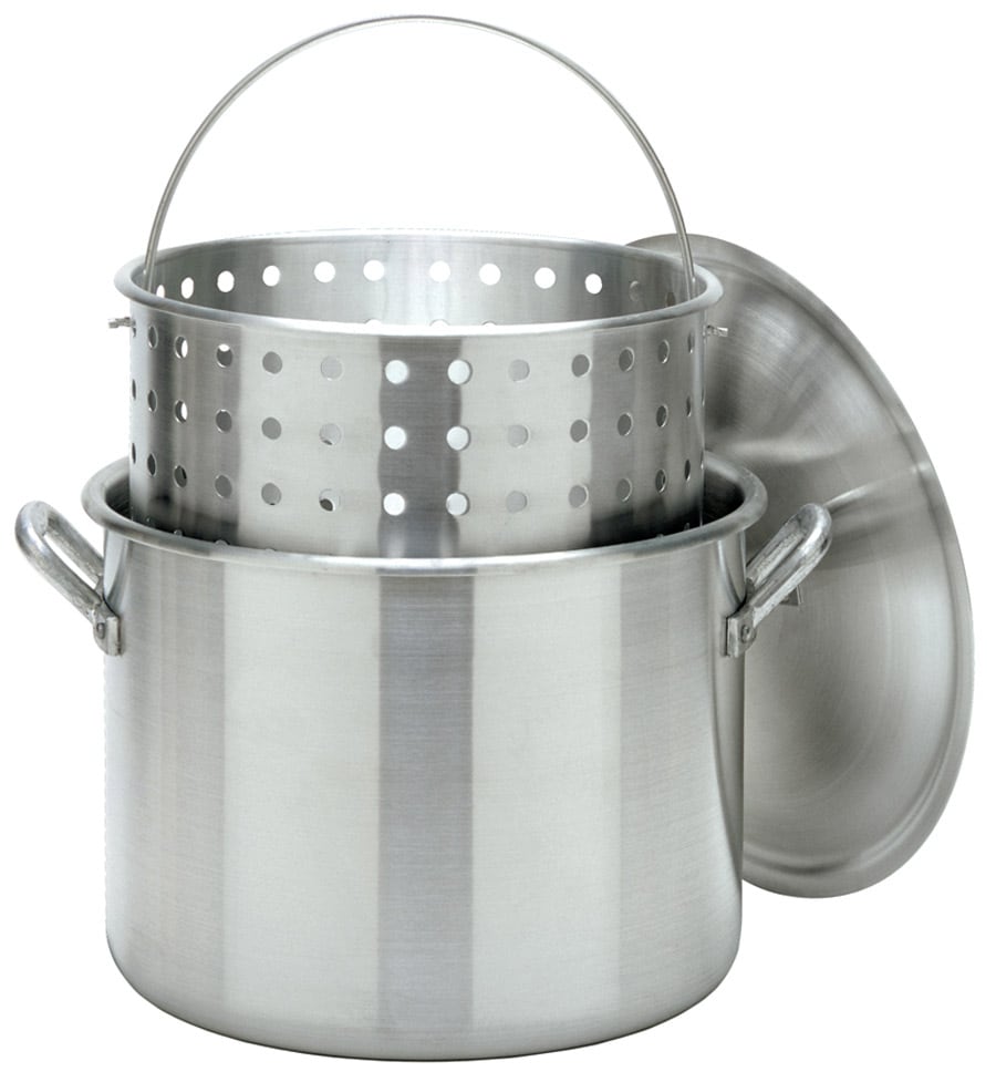 Bayou Classic 8000 80-Quart Aluminum Stock Pot and Basket