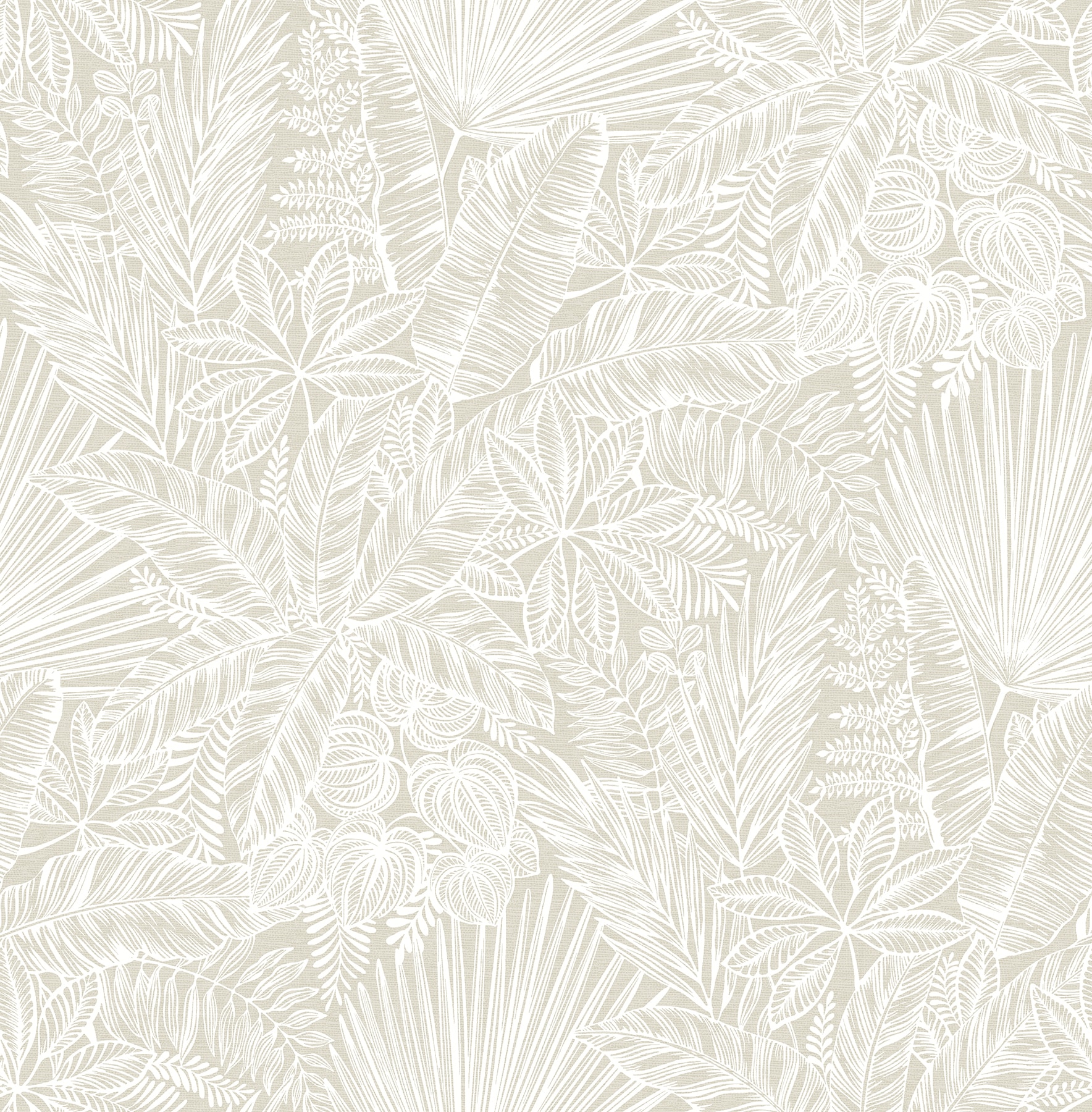 A-Street Prints 4120-26805 56.4-sq ft Off-White Non-woven Ivy/Vines Unpasted Wallpaper