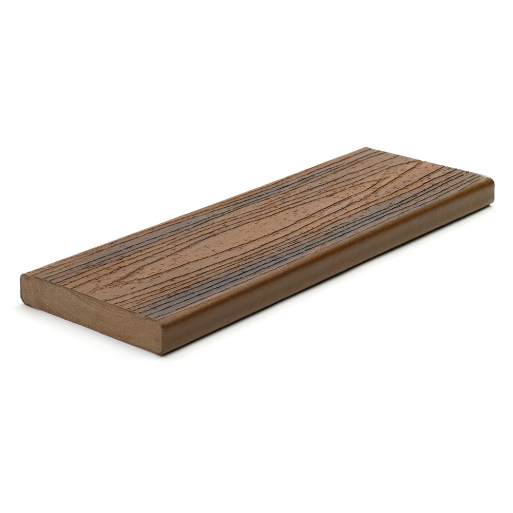 Transcend 1-in x 6-in x 20-ft Spiced Rum Square Composite Deck Board in Brown | - Trex 580301