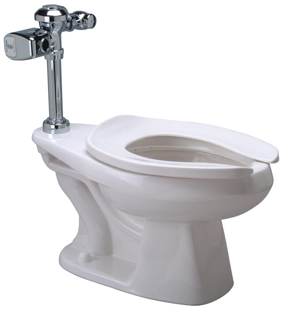 Zurn White Elongated Standard Height WaterSense Toilet 10-in Rough-In 1 ...