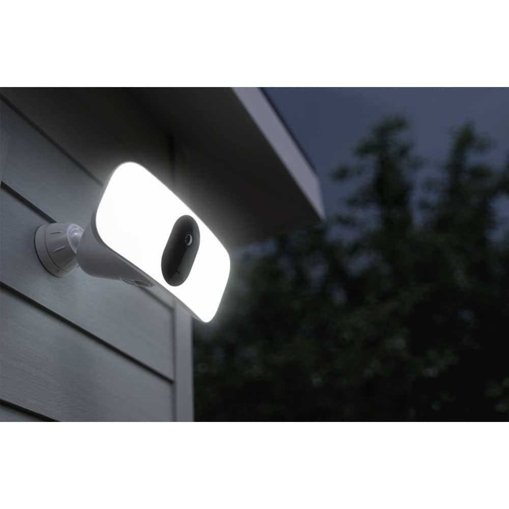 Arlo Floodlight Camera Outdoor 1-Camera Battery-operated Floodlight Cloud-based Security Camera System in the Security Cameras department at Lowes.com
