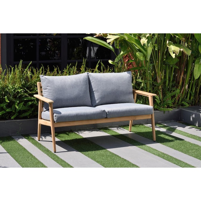 Home Ia Teak Outdoor Sofa, Teak Outdoor Furniture Cushions