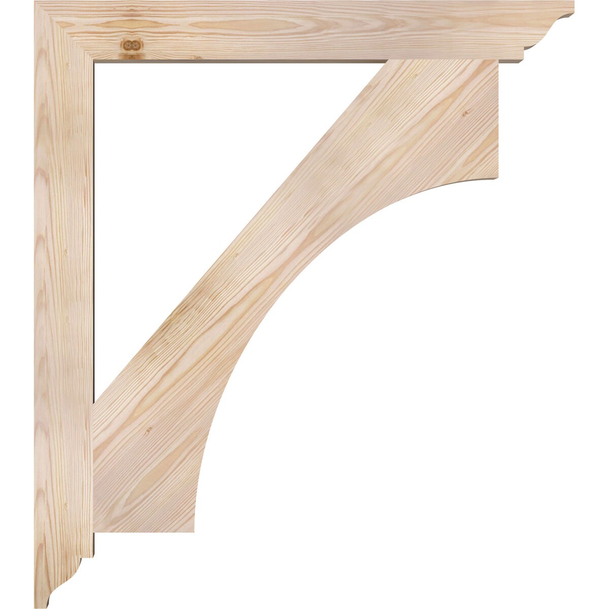 Ekena Millwork BKT04X32X36WTL01SDF Exterior-Brackets-Braces - View #3
