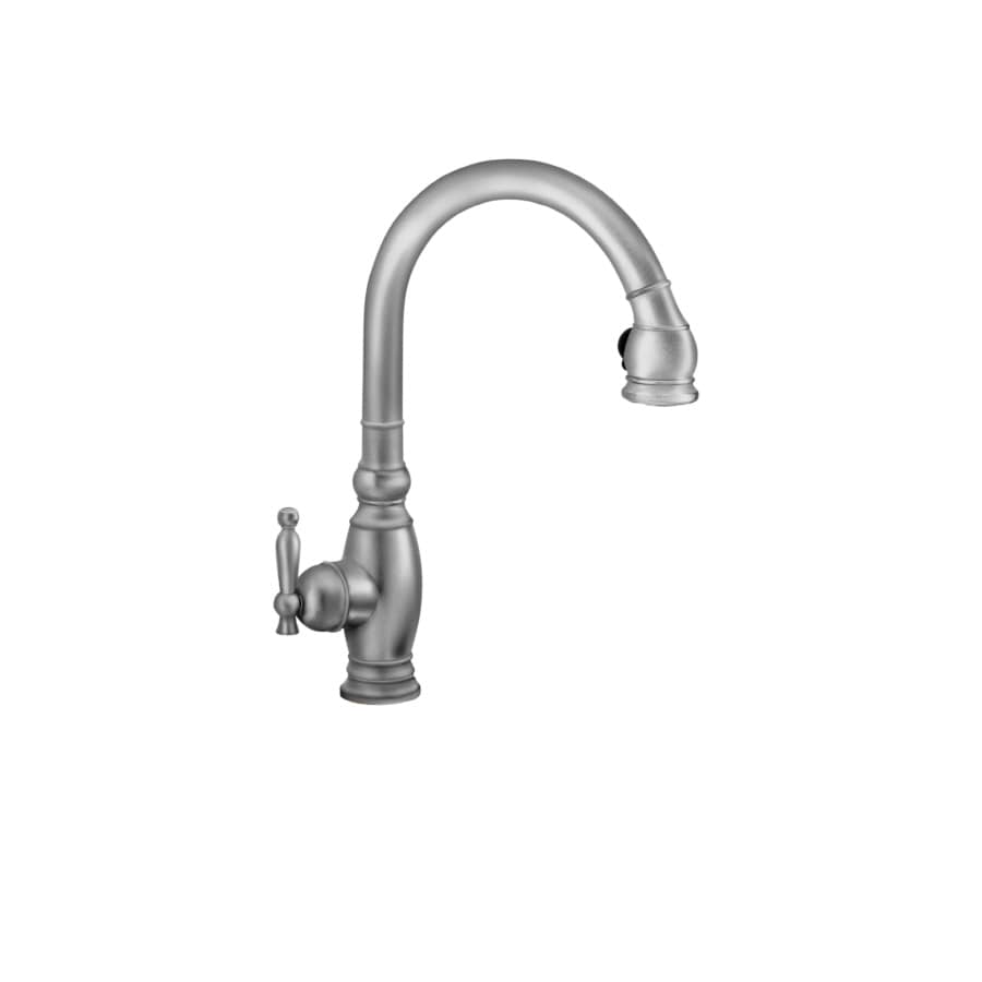 Kohler Vinnata Brushed Chrome Single Handle Pull Down Kitchen Faucet With Deck Plate At 6884