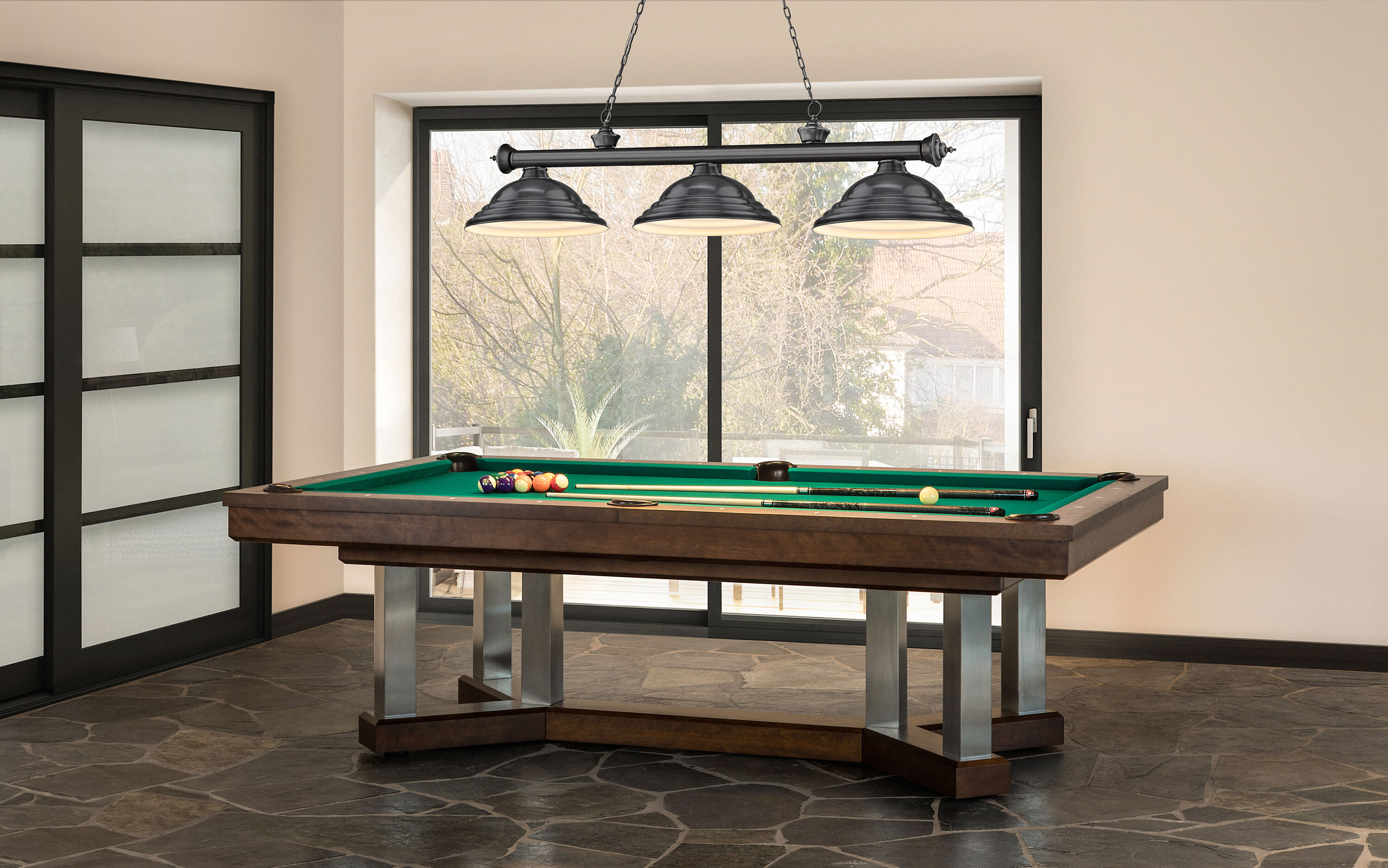 Z-Lite 2306-3BP-SBP Pool-Table-Lighting - View #7