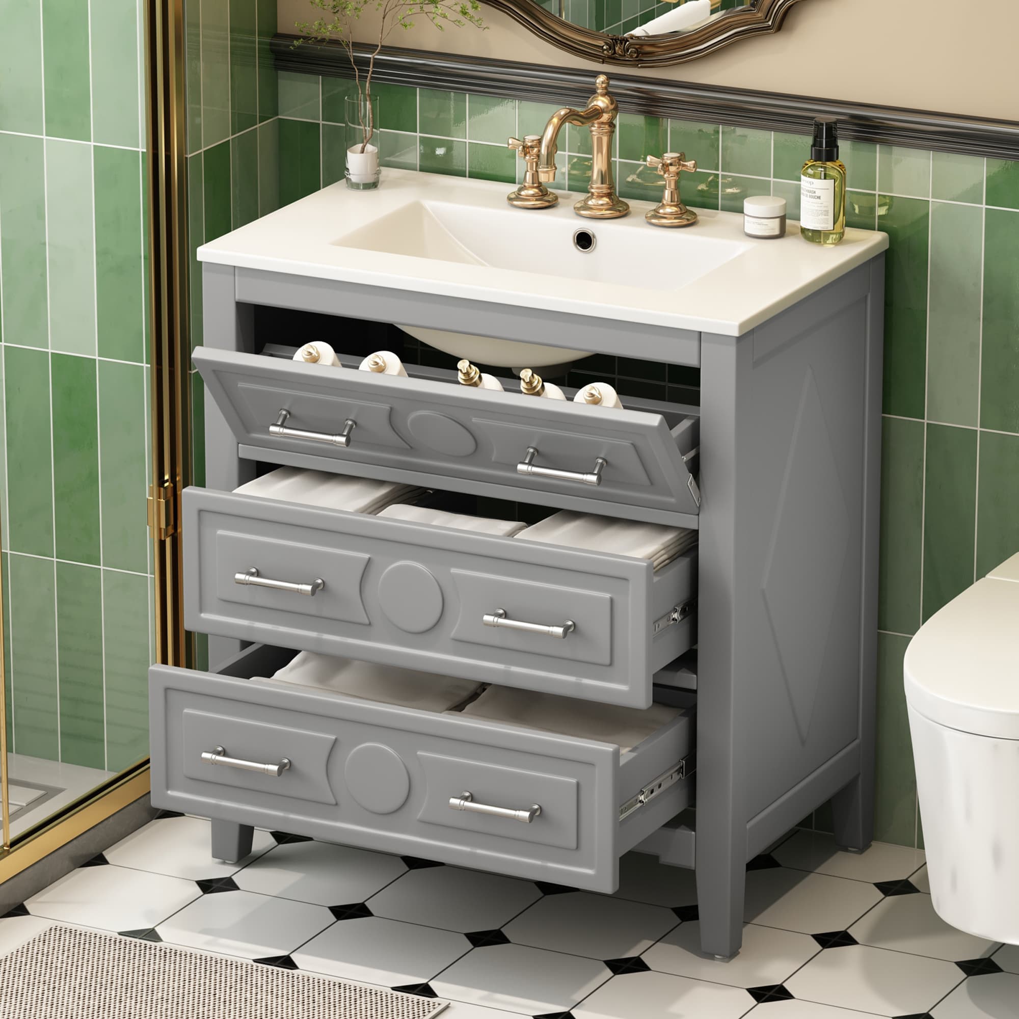 Vynxaria LEXY1411-DJYS-SZT181 Bath-Vanity-Combo - View #5