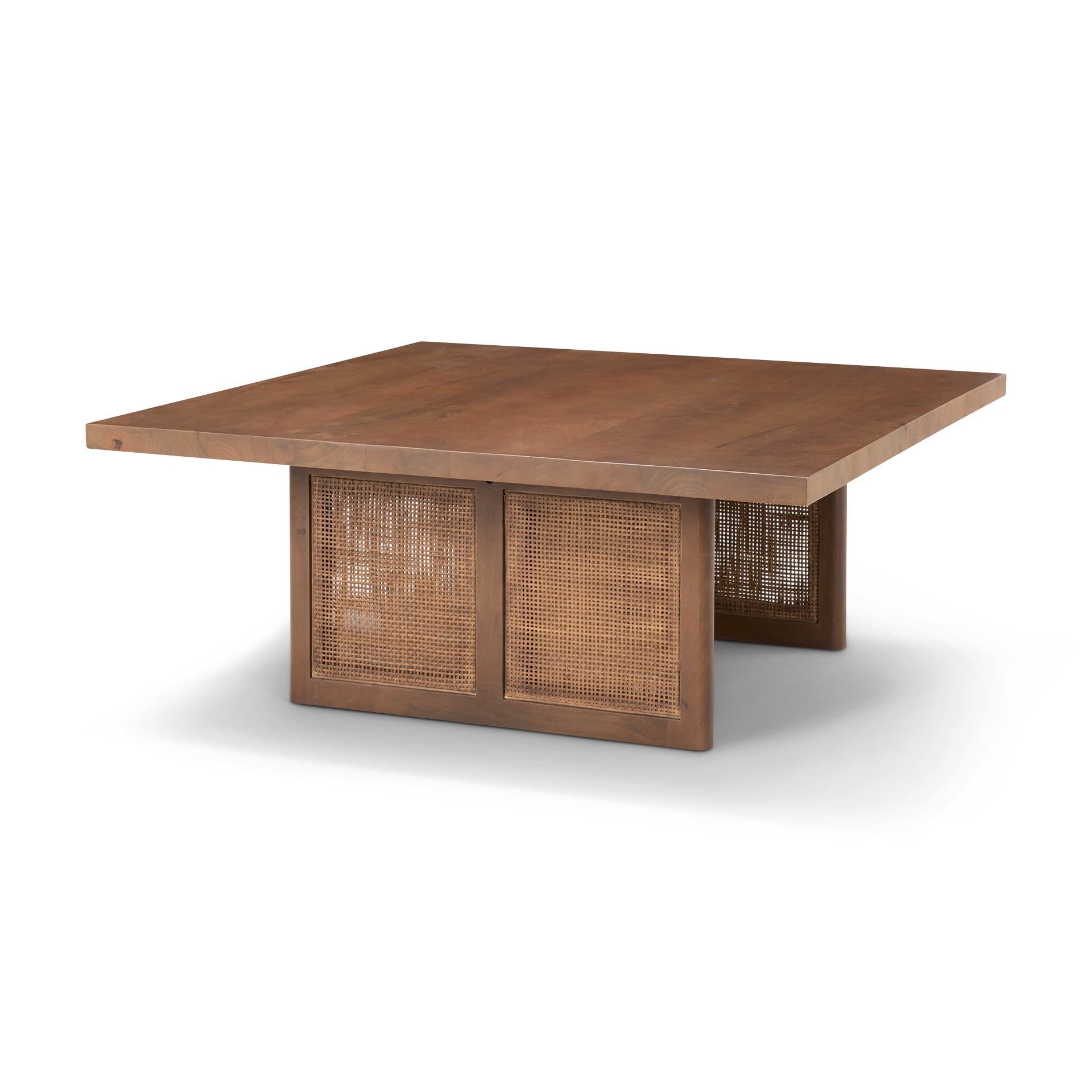 Mercana 69903 Midcentury Wood Plain/Smooth Mango 42-in W x 17-in H Coffee Table