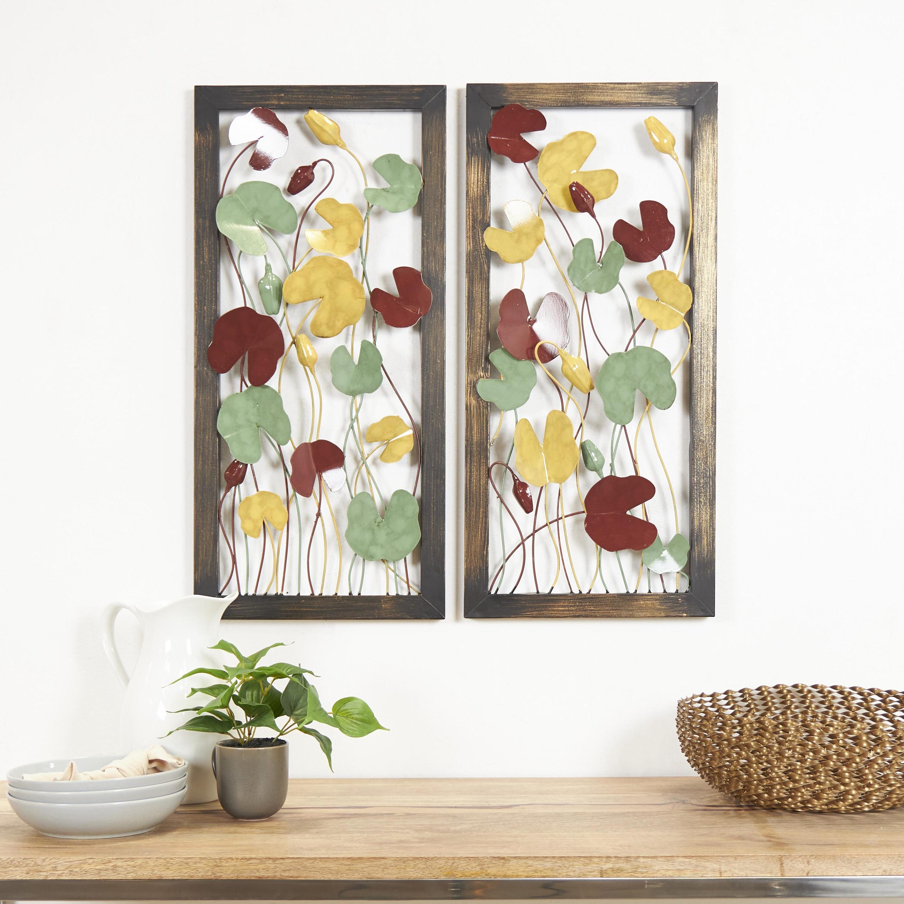 Grayson Lane 68106 14-Inches W x 30-Inches H Metal Floral and botanical Floral Wall sculpture