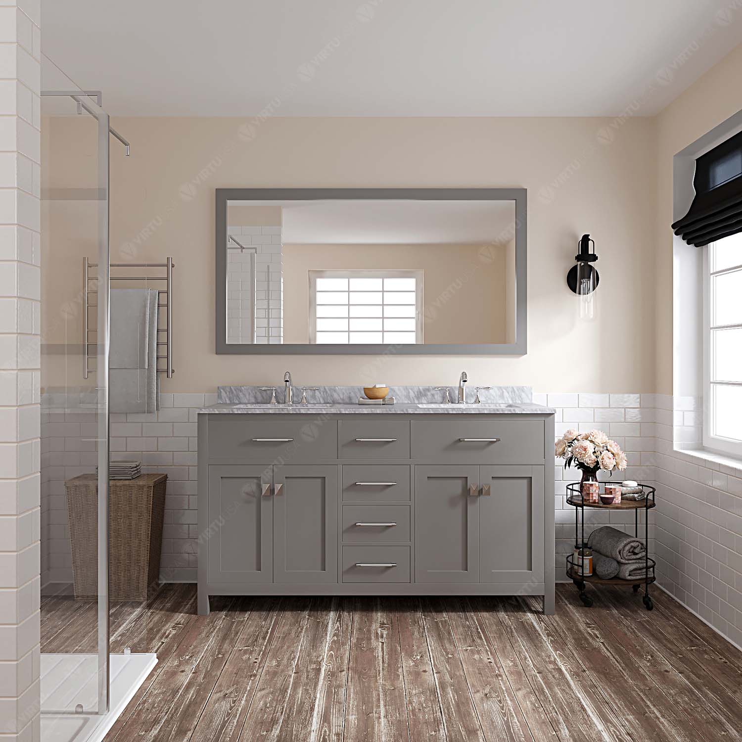 Virtu USA MD-2060-WMRO-CG-002 Bath-Vanity-Combo - View #2