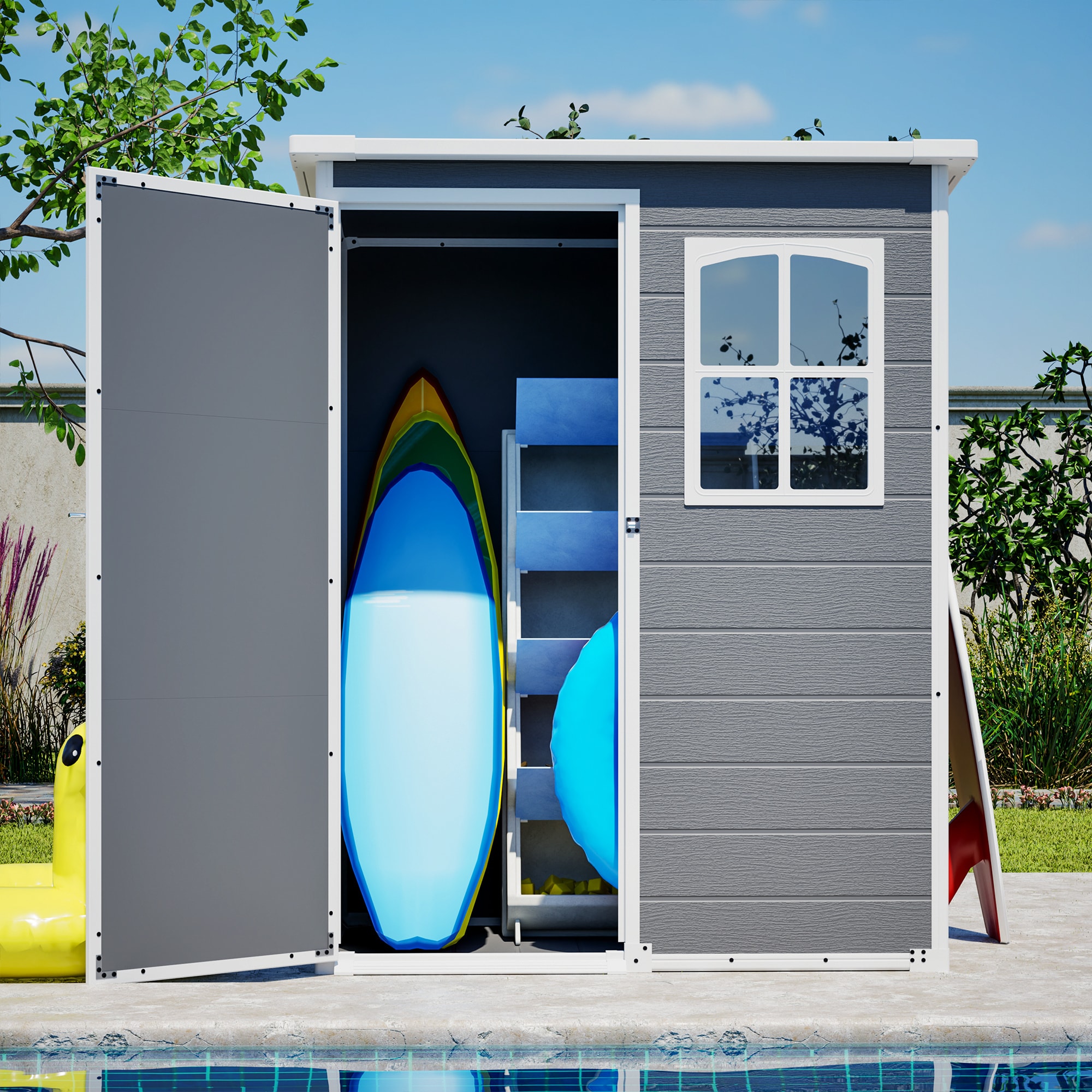 BABOOM BOM-185251-OR Vinyl-Resin-Storage-Buildings - View #3