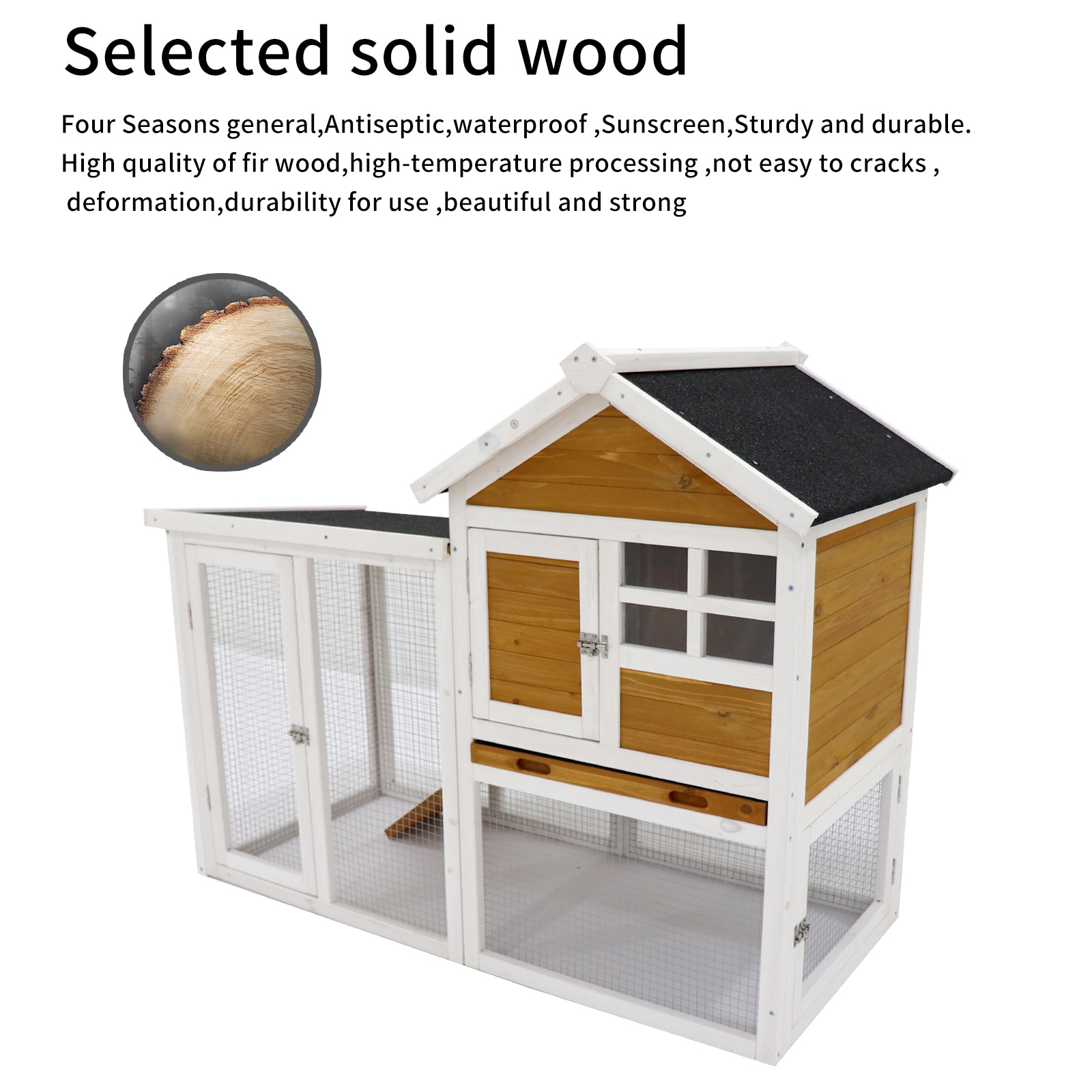 Siavonce XH68929 Chicken-Coops-Rabbit-Hutches - View #7