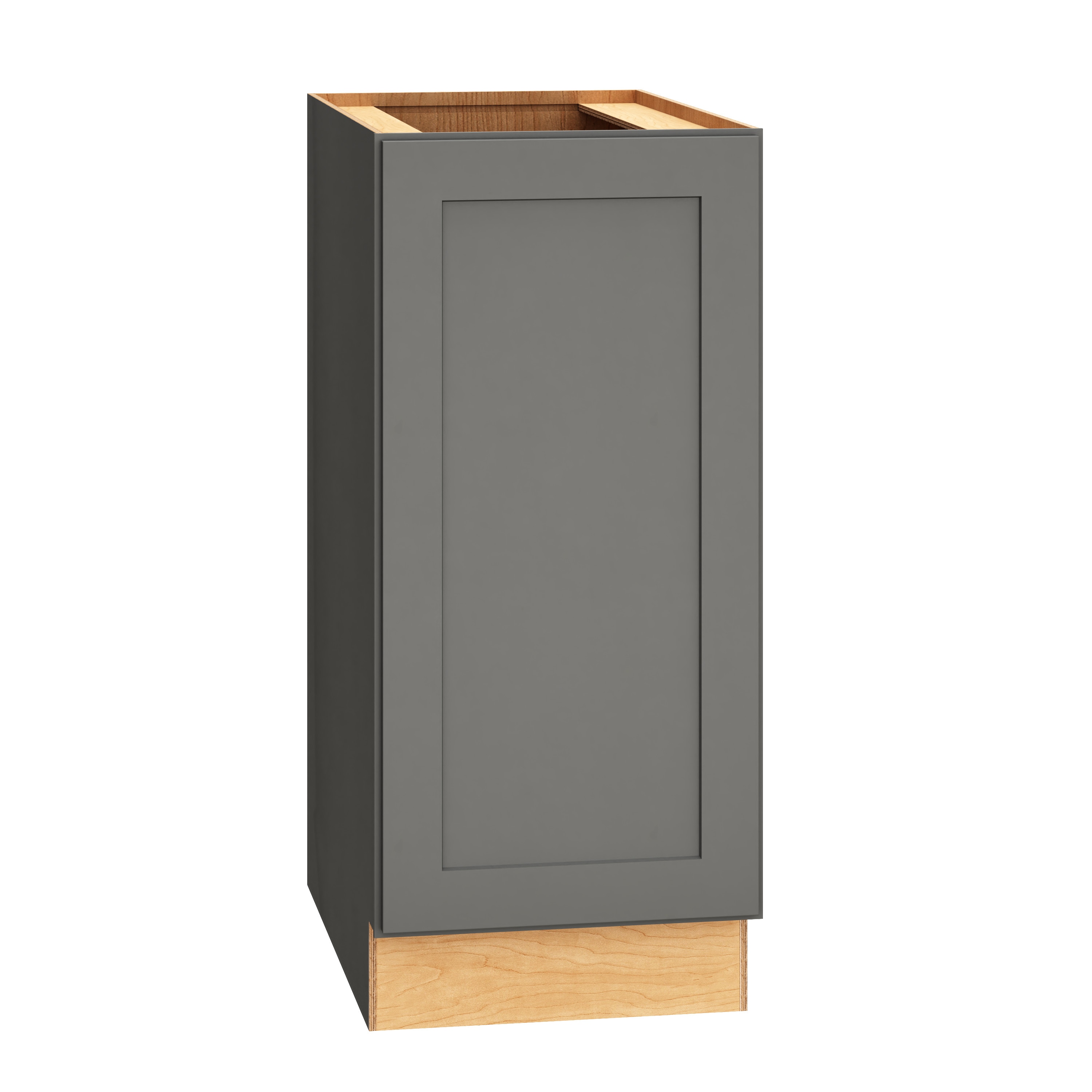 Diamond Express 328 B15FHR Jamestown 15-in W x 34.5-in H x 24-in D Moonstone Gray Base Fully assembled Plywood Cabinet (Recessed Panel Shaker)