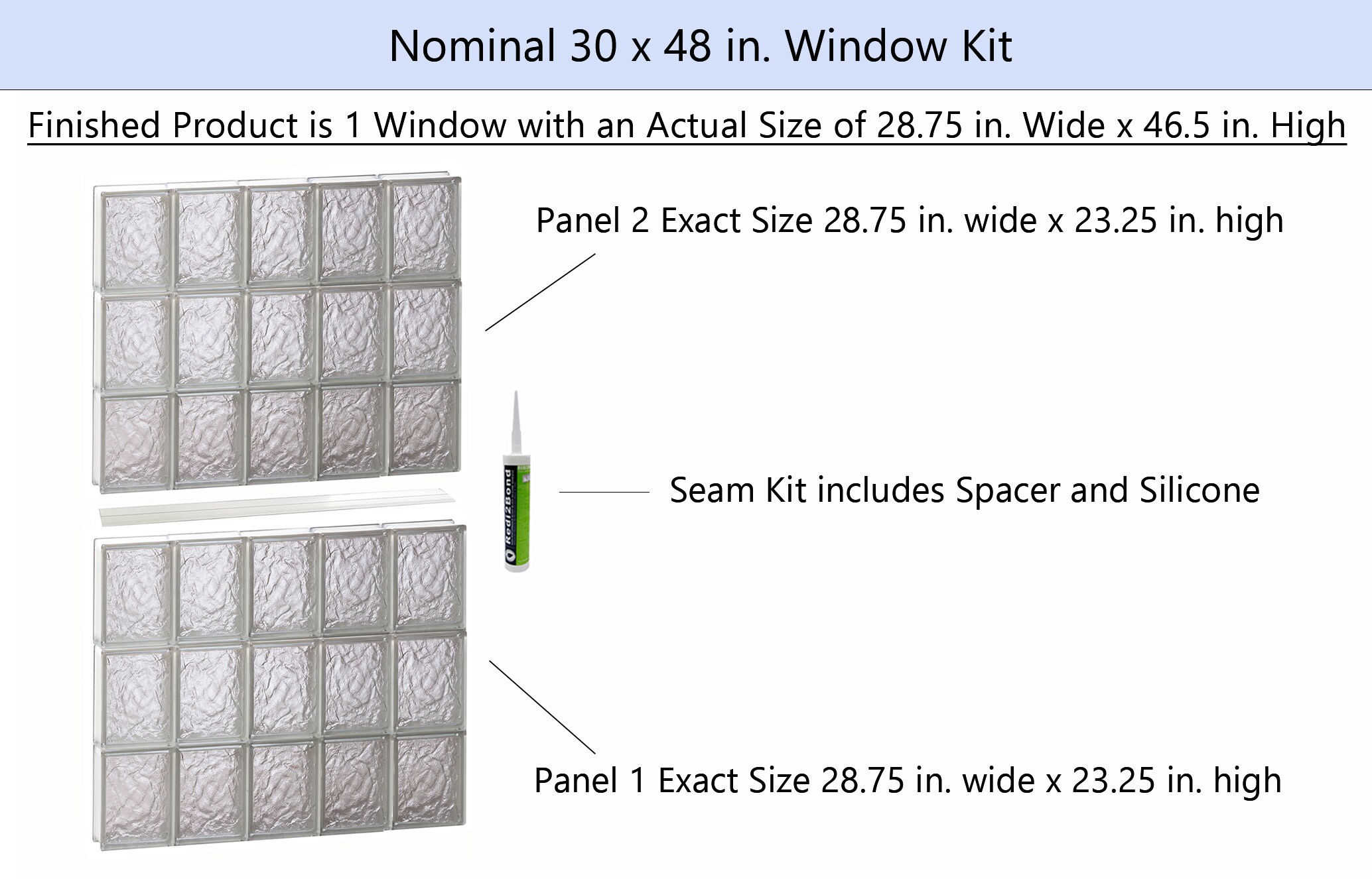 REDI2SET S3048IS Glass-Block-Windows - View #2