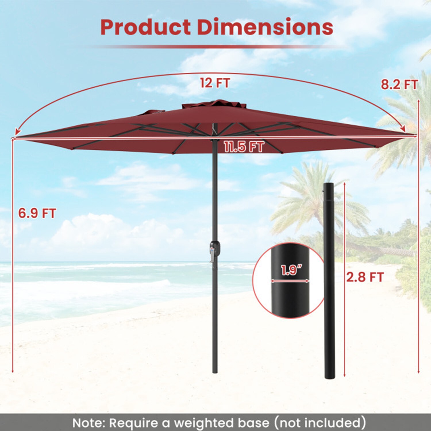 Mondawe 21WF431RD-ED Umbrellas-2 - View #6