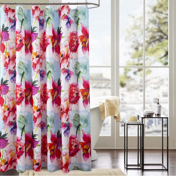 Shower Curtains Liners, Orange And Blue Shower Curtain