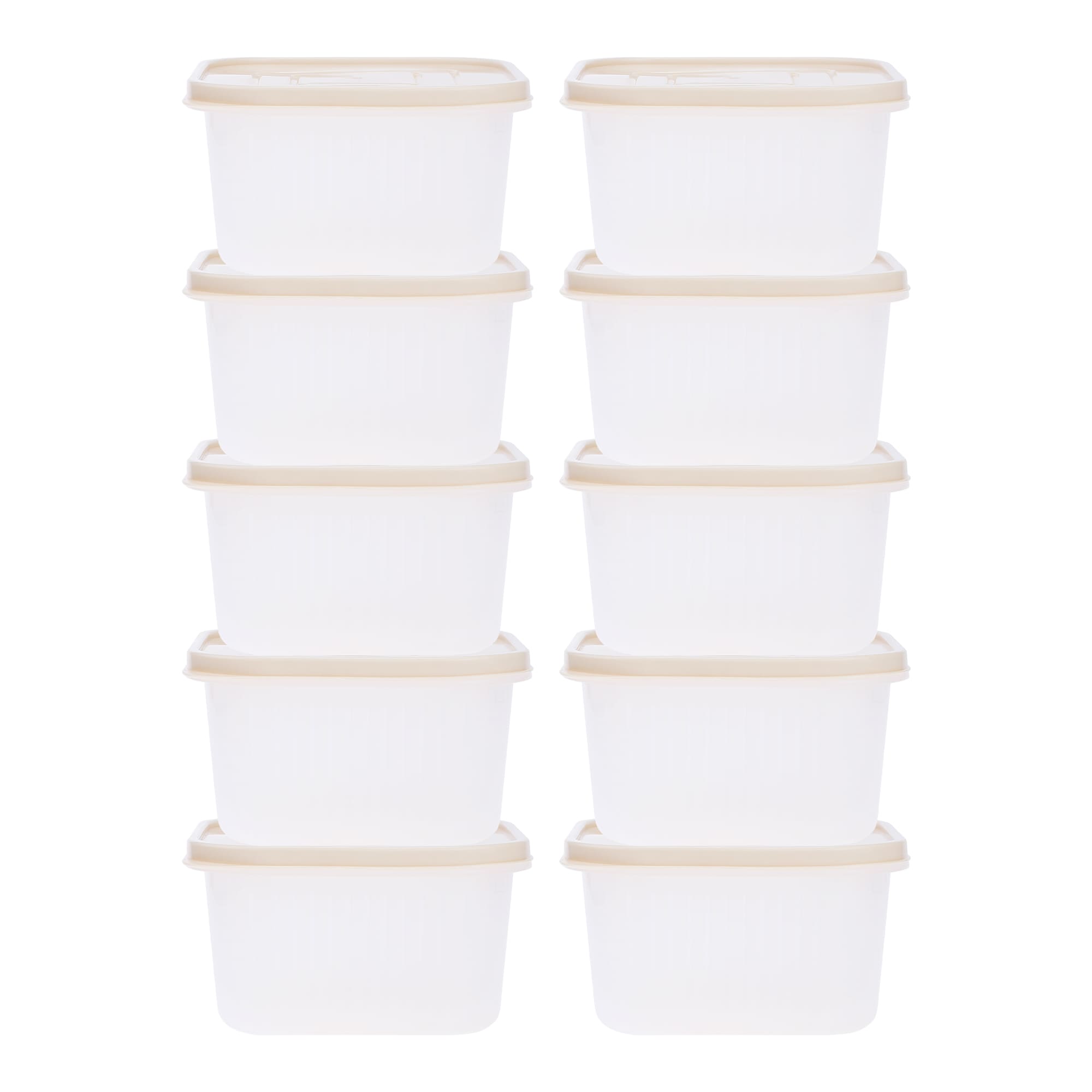Unique Bargains - 10pcs Food Storage Containers with Lids Plastic Meal Prep Food Containers Leakp...