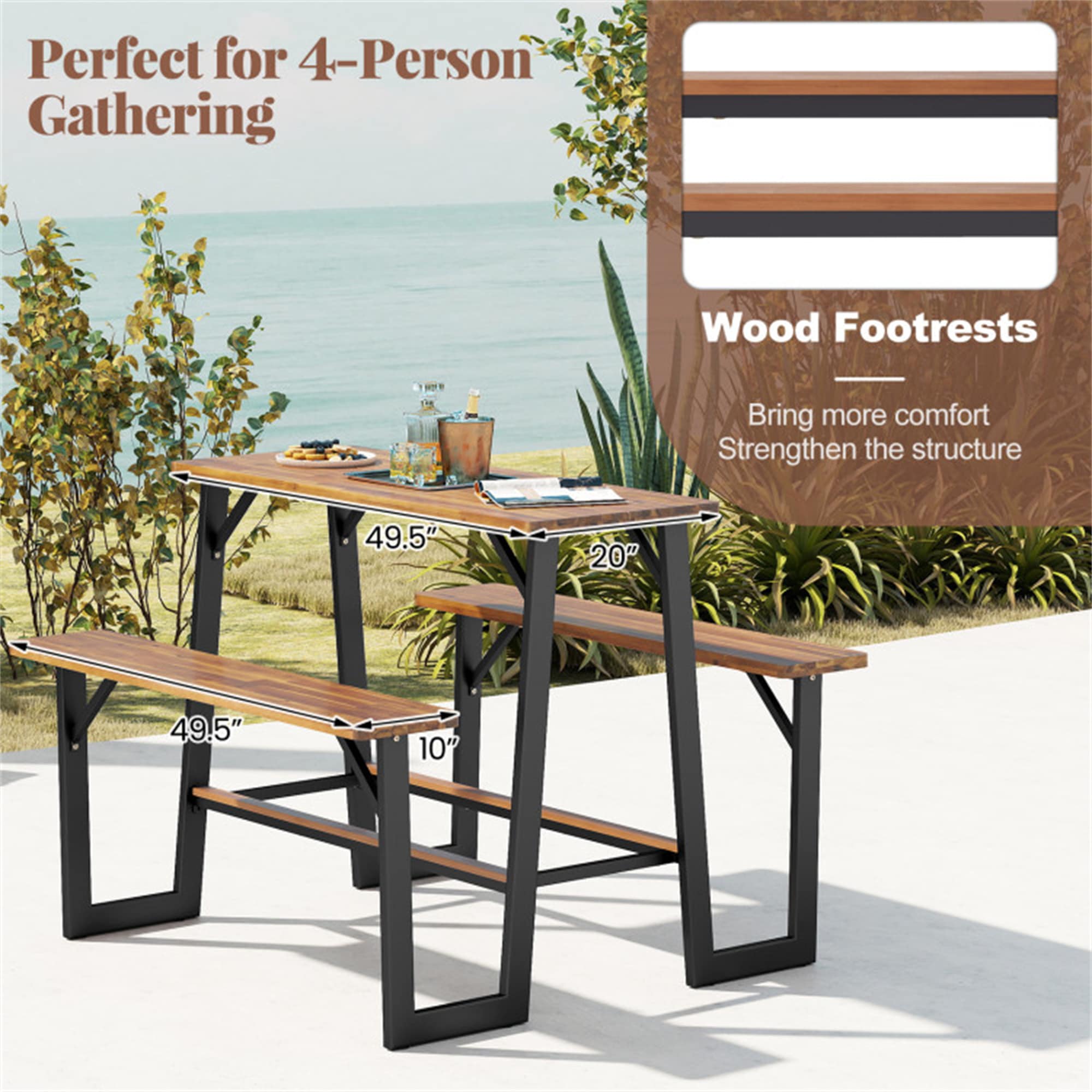 BABOOM BOM-6530NY+-CO Picnic-Tables - View #9