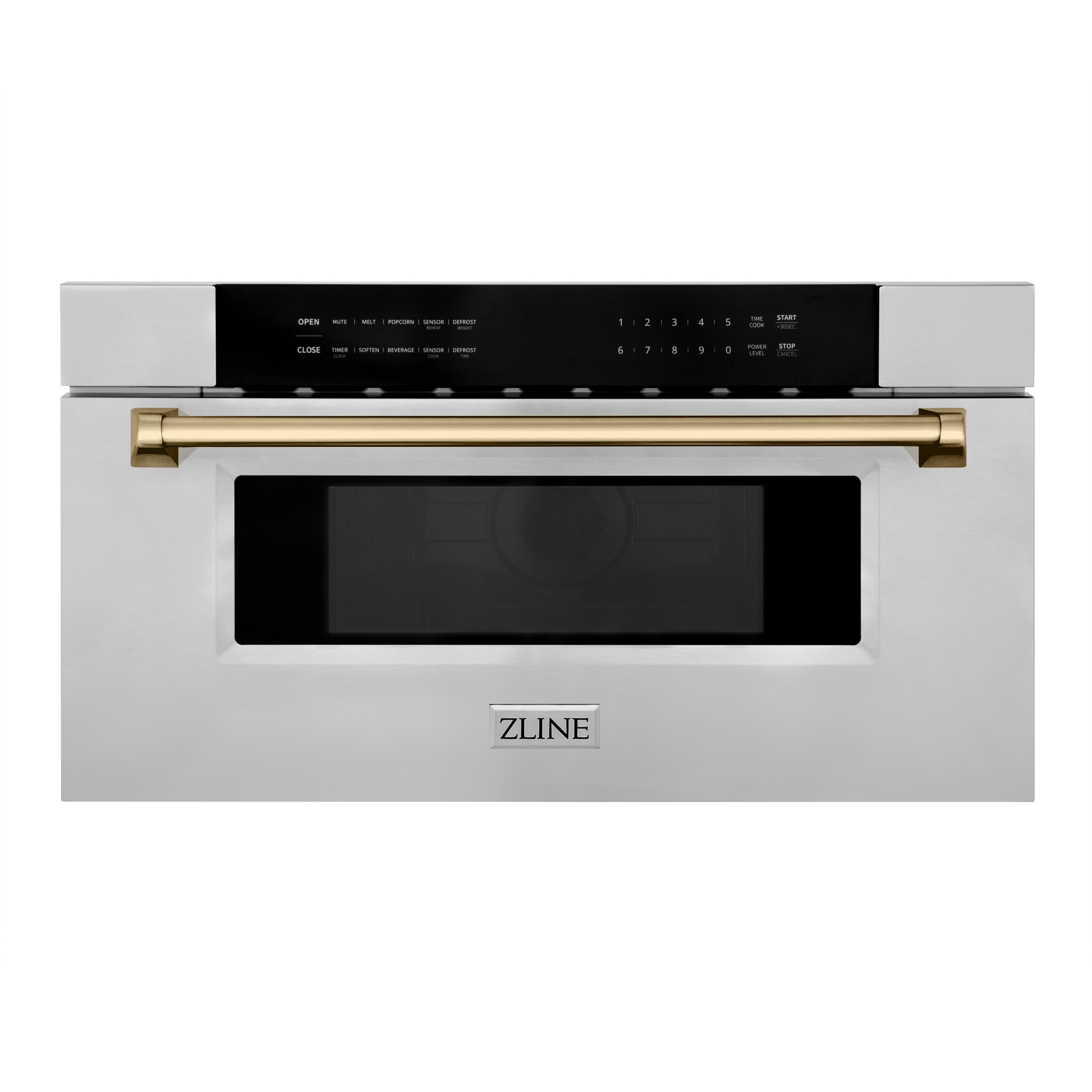ZLINE KITCHEN & BATH MWDZ-30-CB 29.75-in 1.2-cu ft 1000 -Watt Microwave Drawer ( Stainless Steel with Champagne Bronze )
