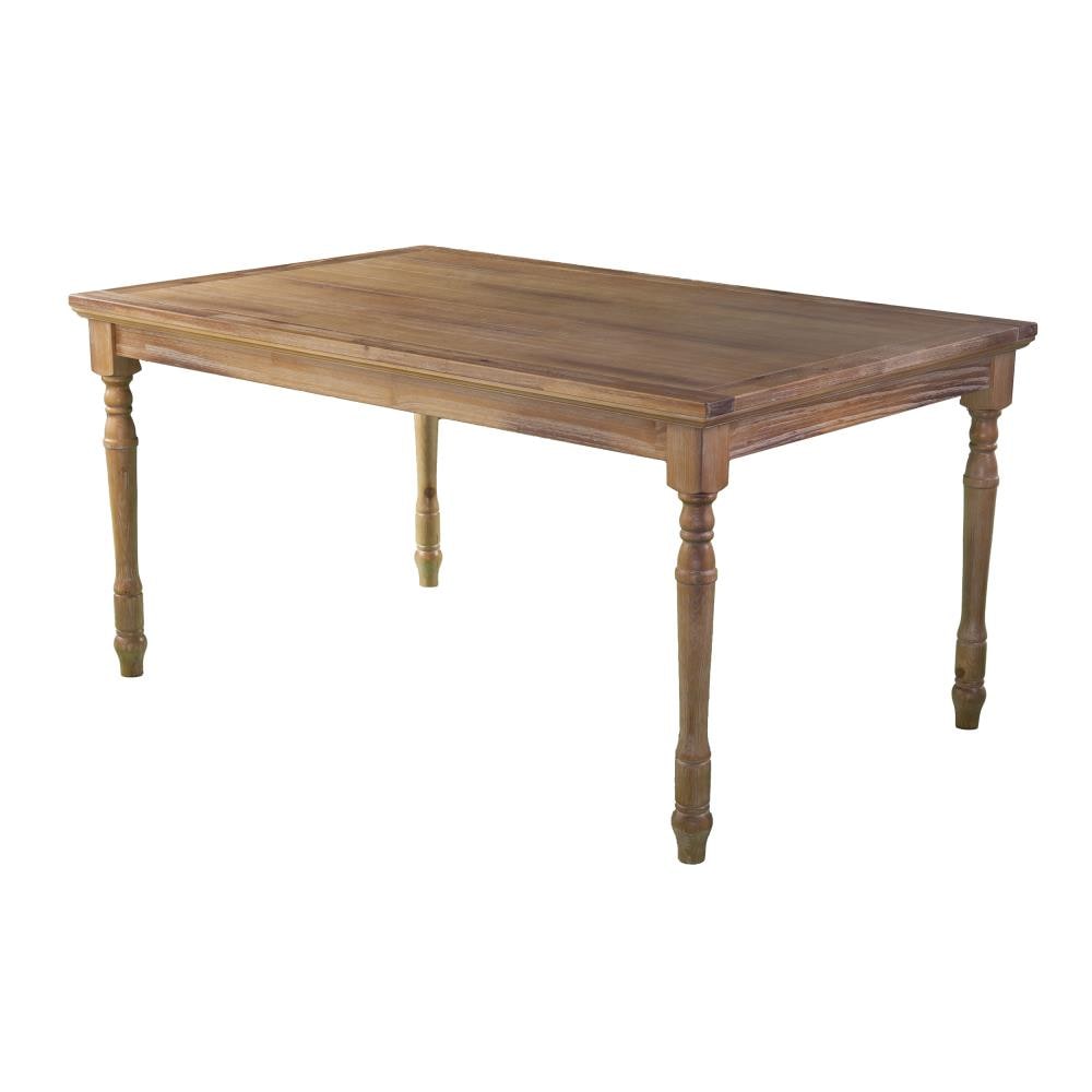 Boston Loft Furnishings ATG6556DN Tilcad Aged natural finish Transitional Dining Table, Composite with Aged natural finish Wood 60-Inches L x 30-Inches H