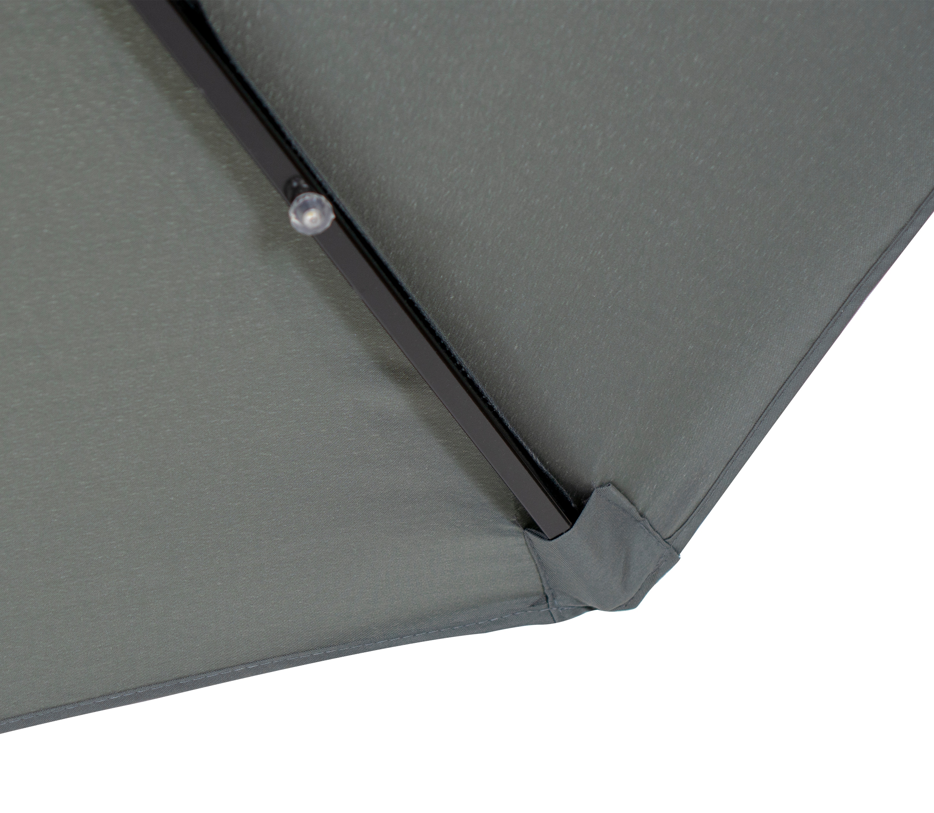 Sun-Ray 9-ft Steel Gray Push-button Tilt Market Patio Umbrella with ...