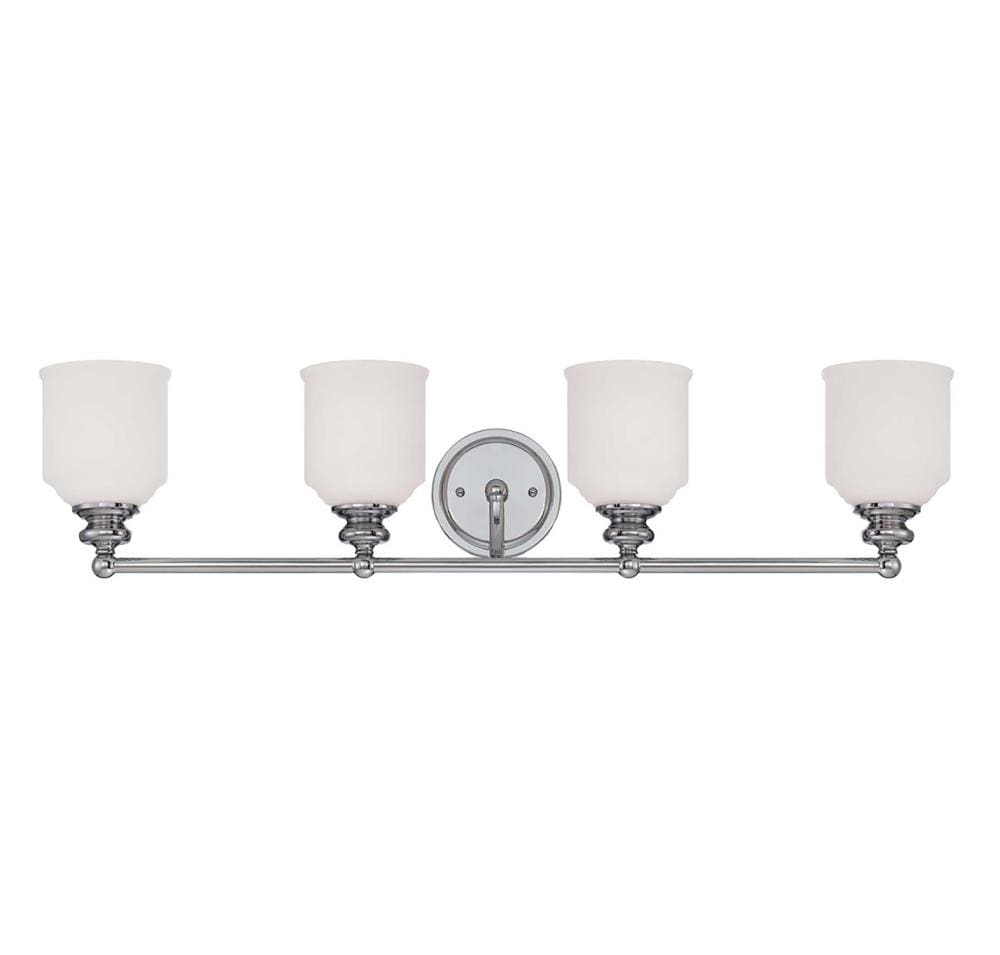  LW-SH511594 33.5-in 4-Light Polished Chrome Transitional Vanity Light Bar