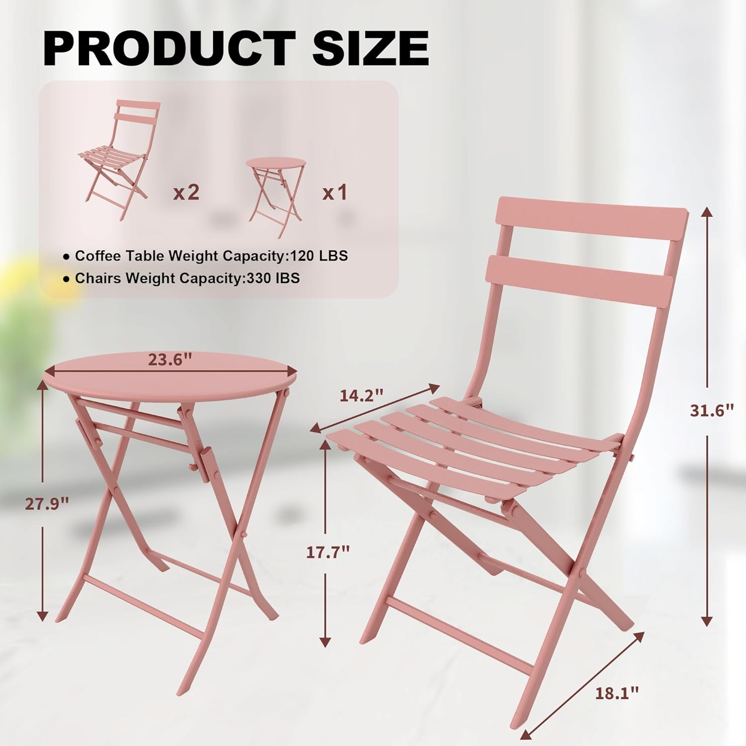 Qeetex LHF-HW-PPG-3339V3D9 Patio-Conversation-Sets - View #2