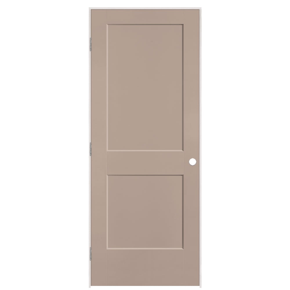 Masonite 895989 32-in x 80-in Sand Piper Solid Core 2-panel Right Hand Molded Composite Single Prehung Interior Door