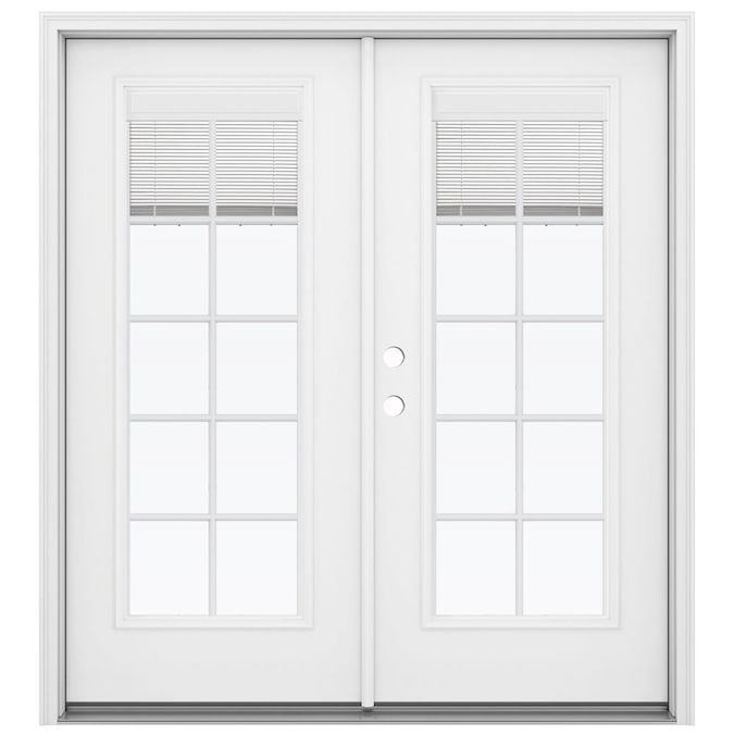 French Patio Door In The Doors, French Patio Doors With Blinds And Grids
