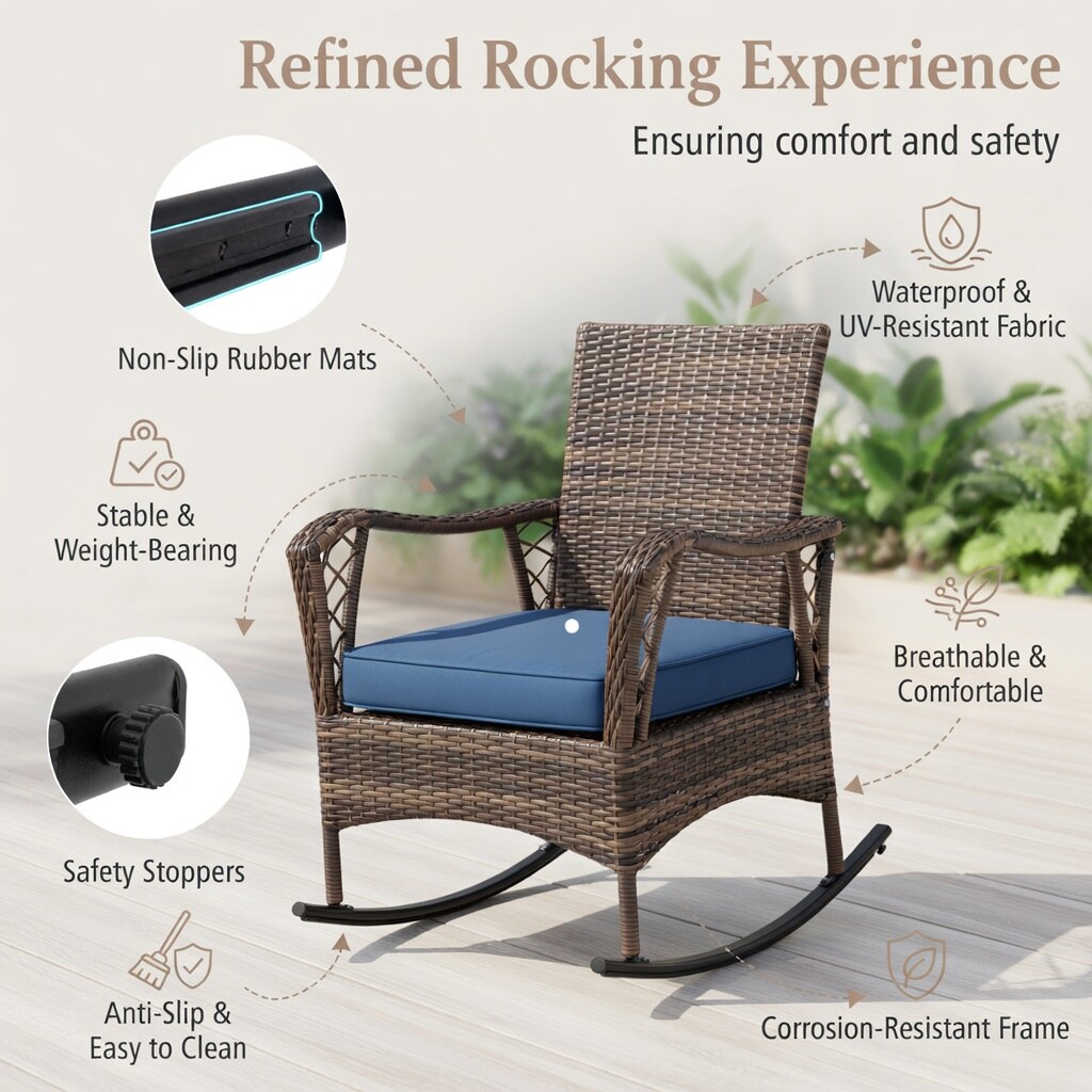 Choco Moon WYC-WQ33913-LS Patio-Conversation-Sets - View #4