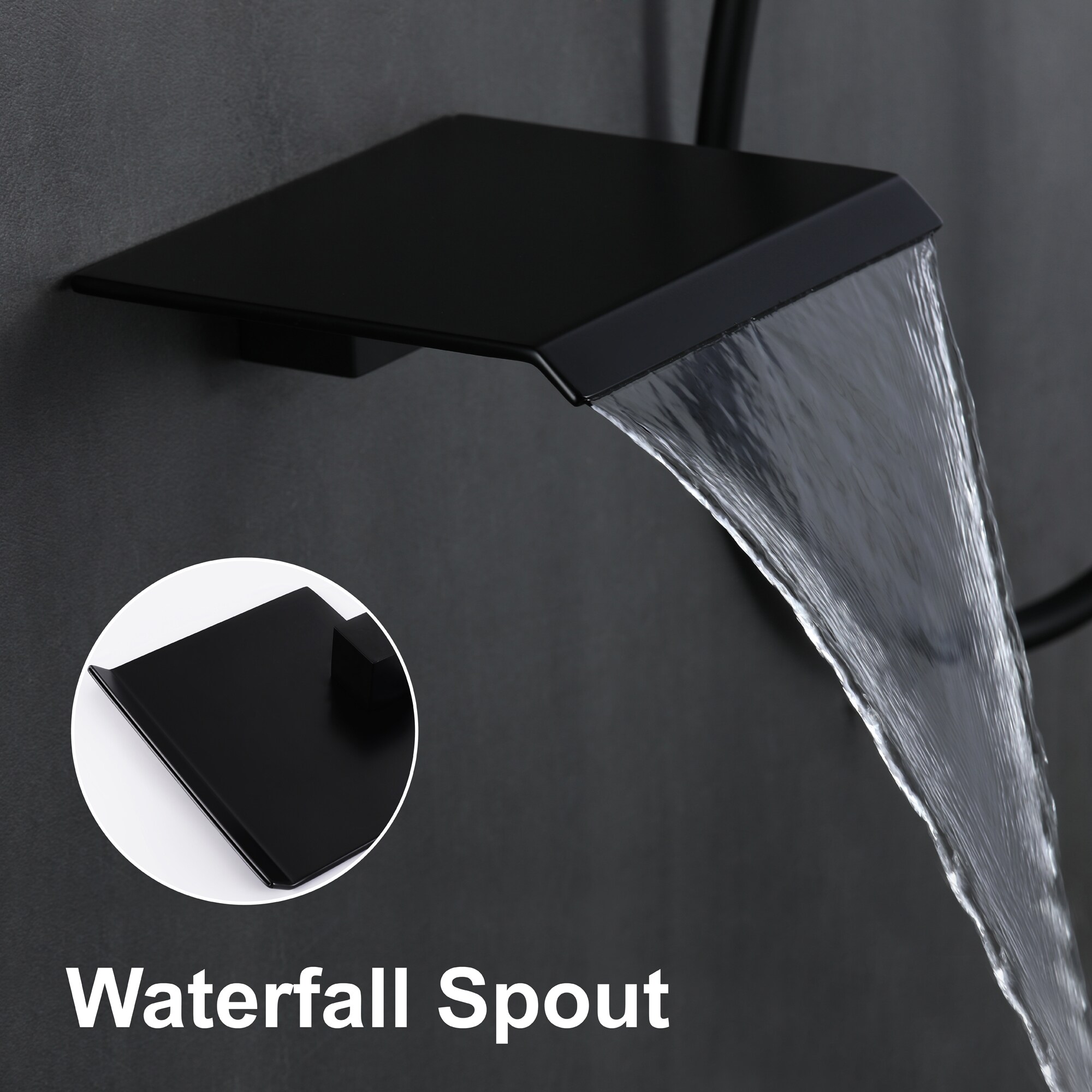 WELLFOR SPA-88018B-12 Showerhead-Bar-Panels - View #5