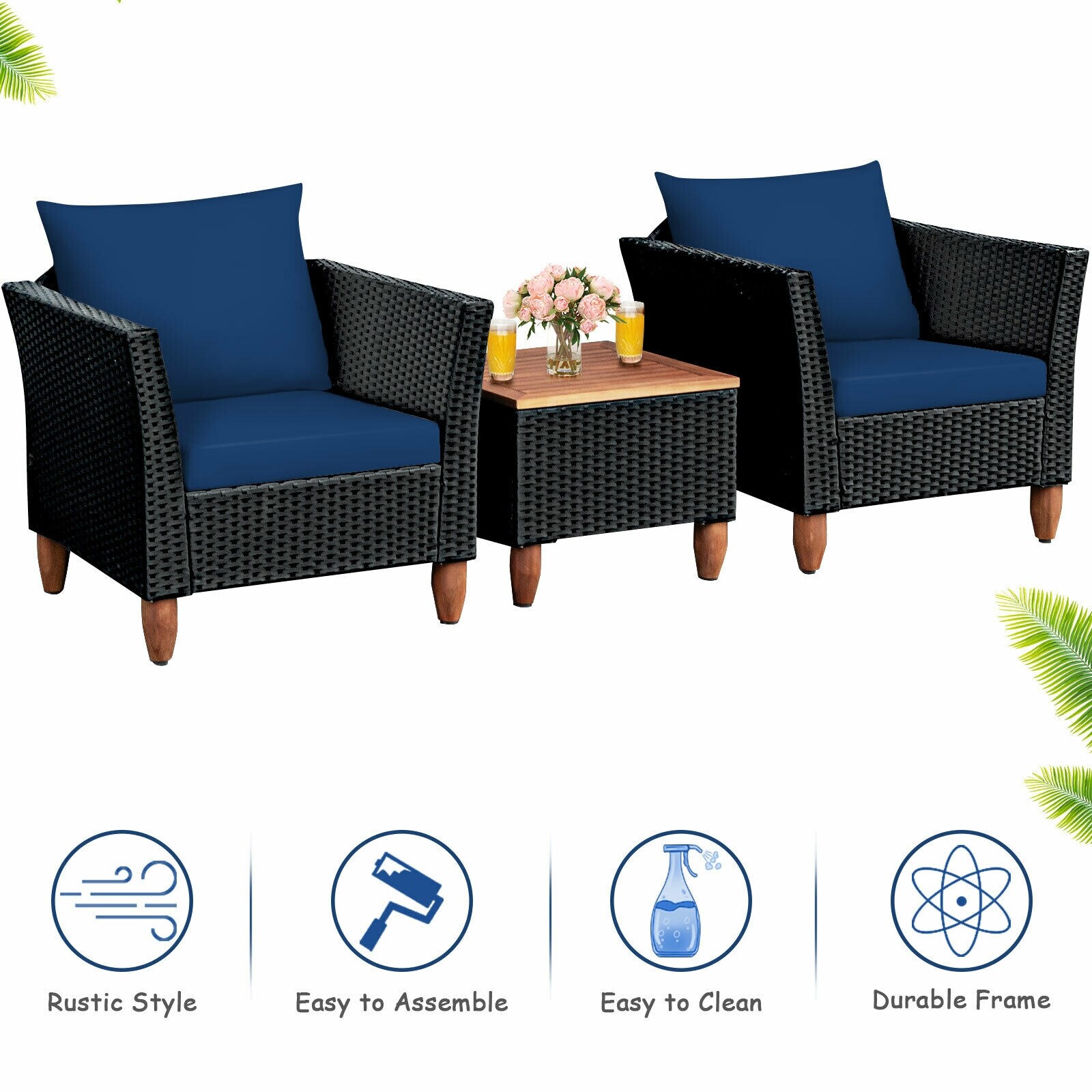 LIVIZA OUG70614NY Patio-Conversation-Sets - View #9