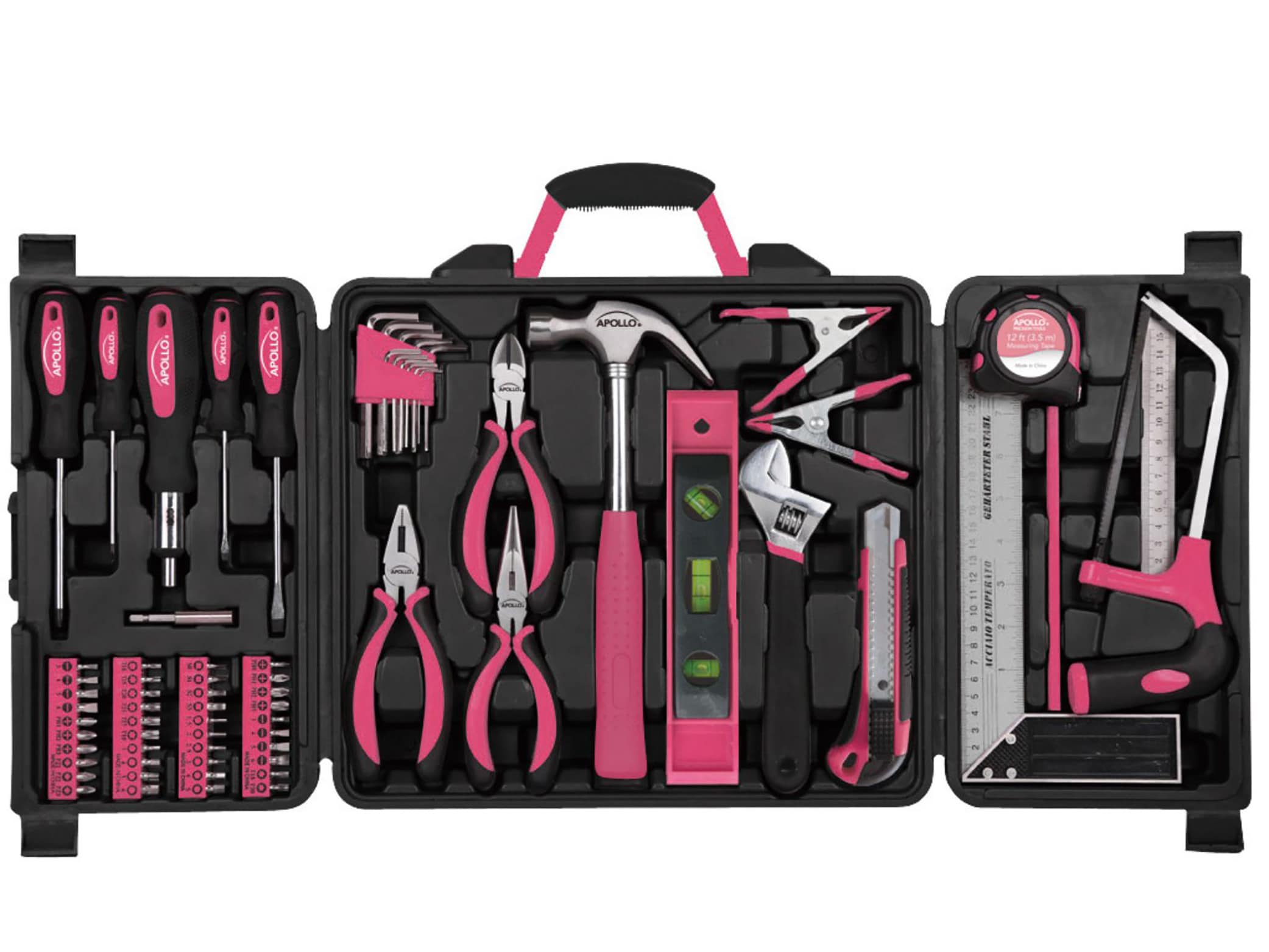 The Original Pink Box PB40TBK 40-Piece Household Tool Set and Tool Bag,  Pink 