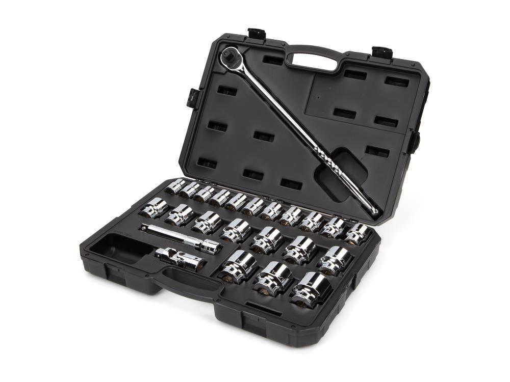 TEKTON 3/4-in Drive Standard (SAE) Shallow Socket Set (25-Pieces) SKT35104 Sansujyuku sansujyuku.com