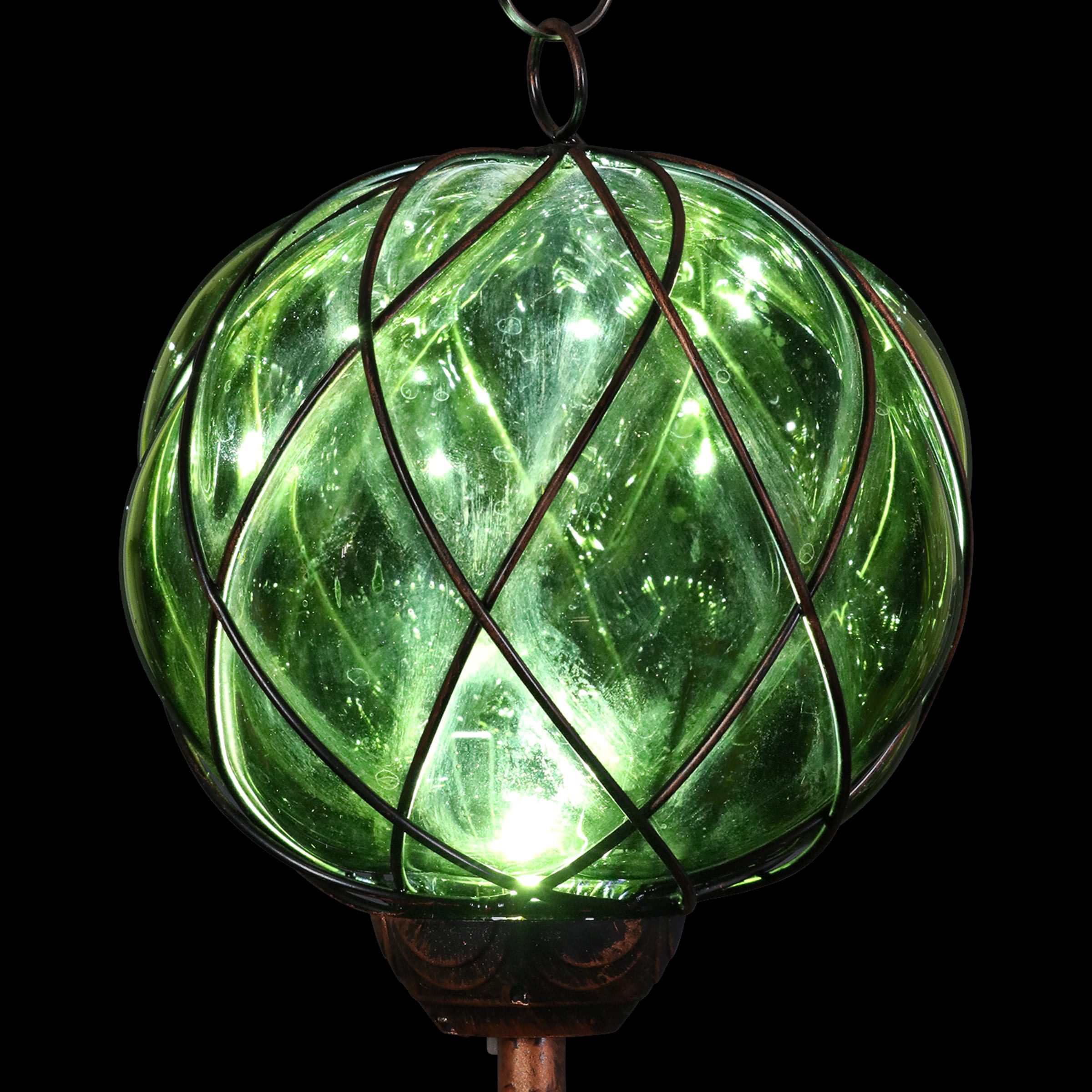Exhart 45.3-in Green Metal Modern Wind Chime in the Wind Chimes department  at