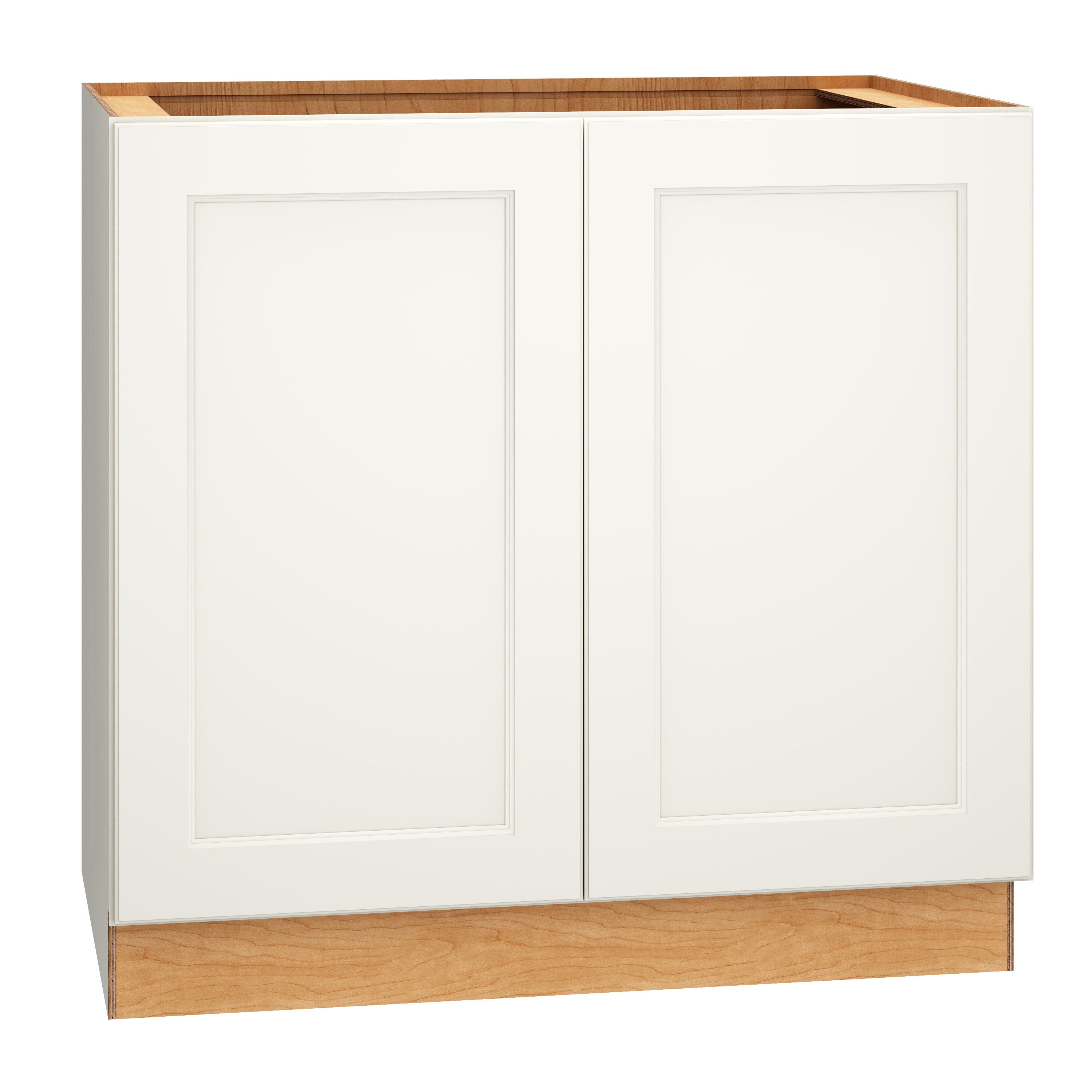 Diamond Express 325 B36FH Macaulay 36-in W x 34.5-in H x 24-in D White Base Fully assembled Plywood Cabinet (Recessed Panel Square)