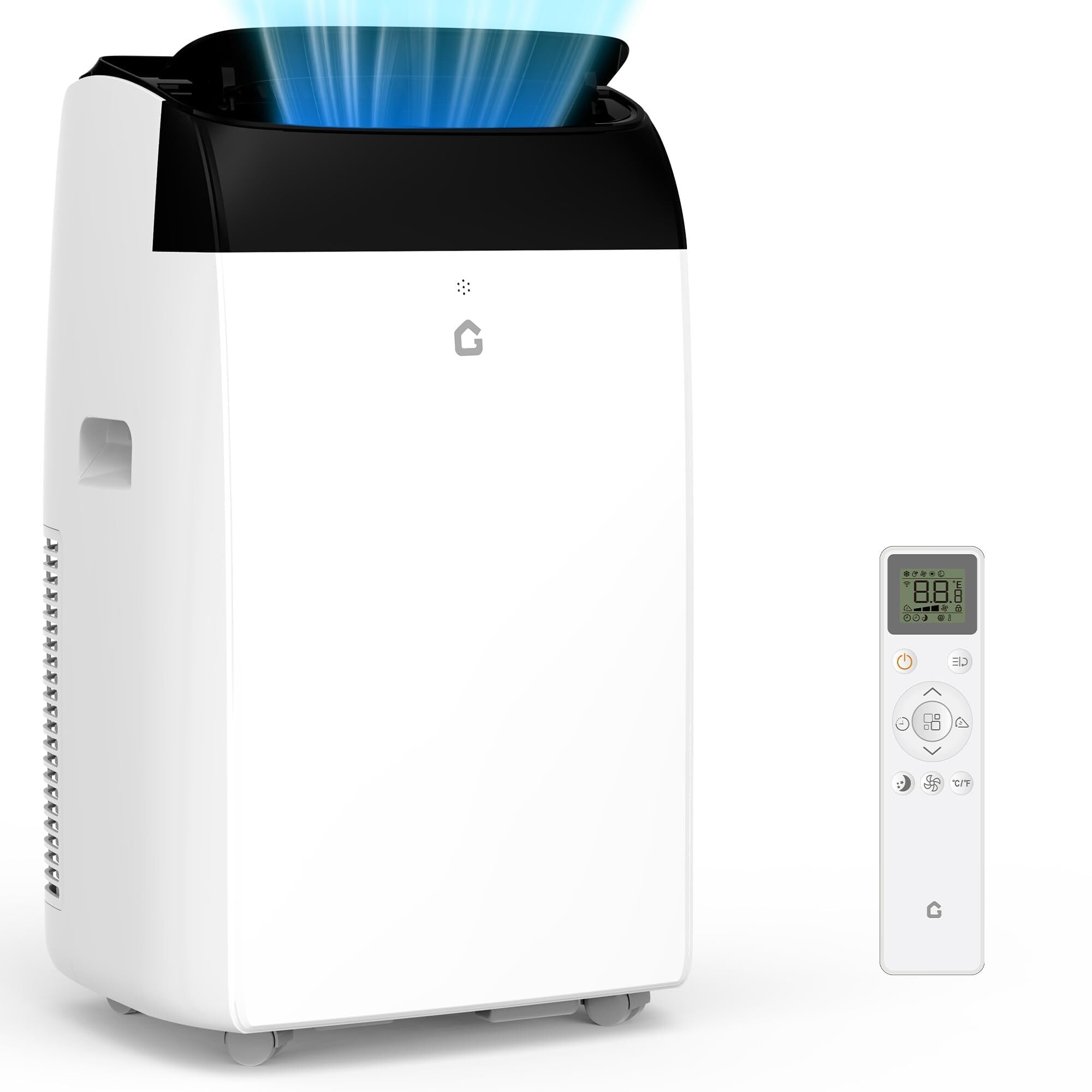 GarveeLife 14000 BTU 3 in 1 Portable Air Conditioner 750 Sq Ft Cooling Dehumidifier Fan Quiet Operation Remote Control 24H Timer