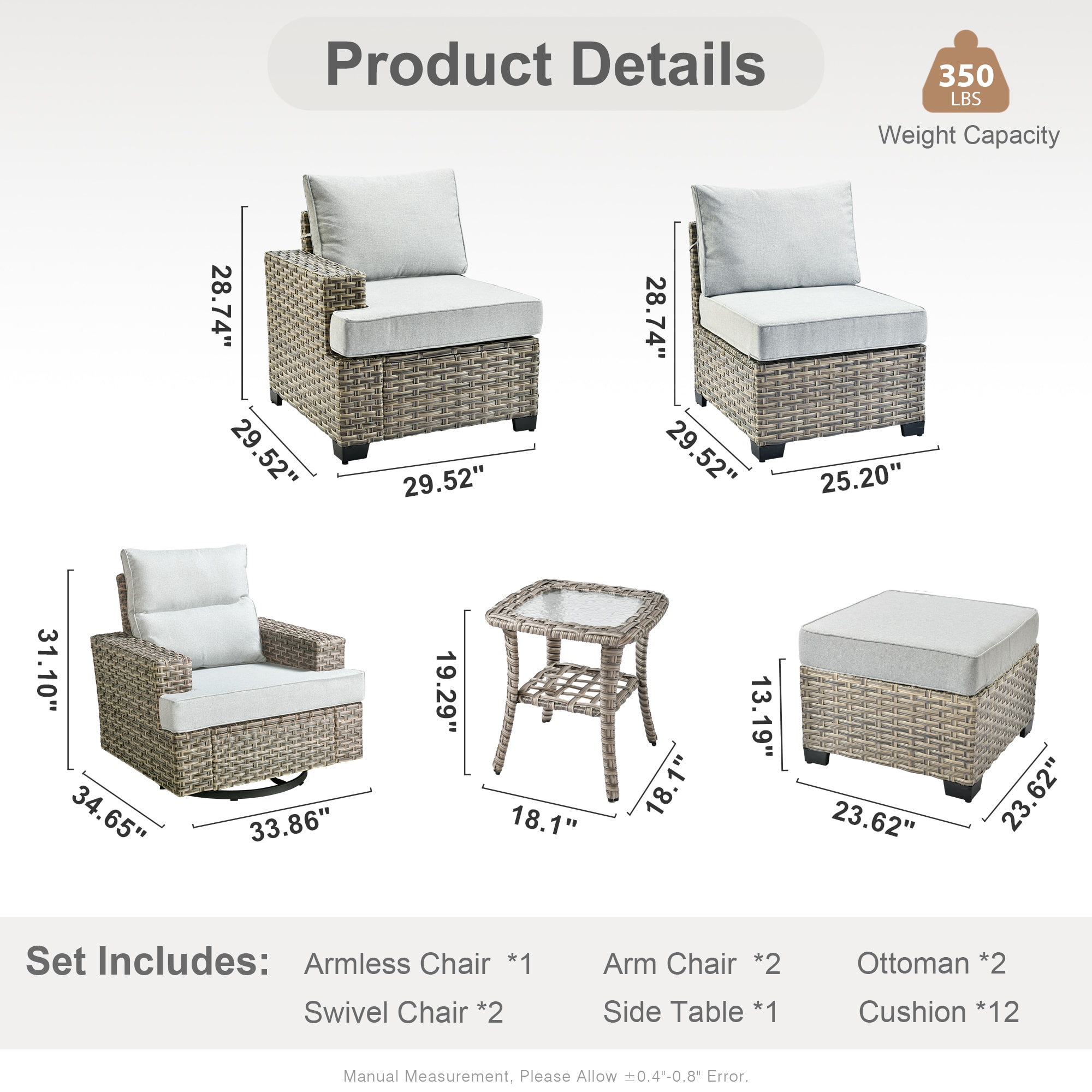 Caodoc L5-YZTBS408-1 Patio-Sofas-Daybeds - View #5
