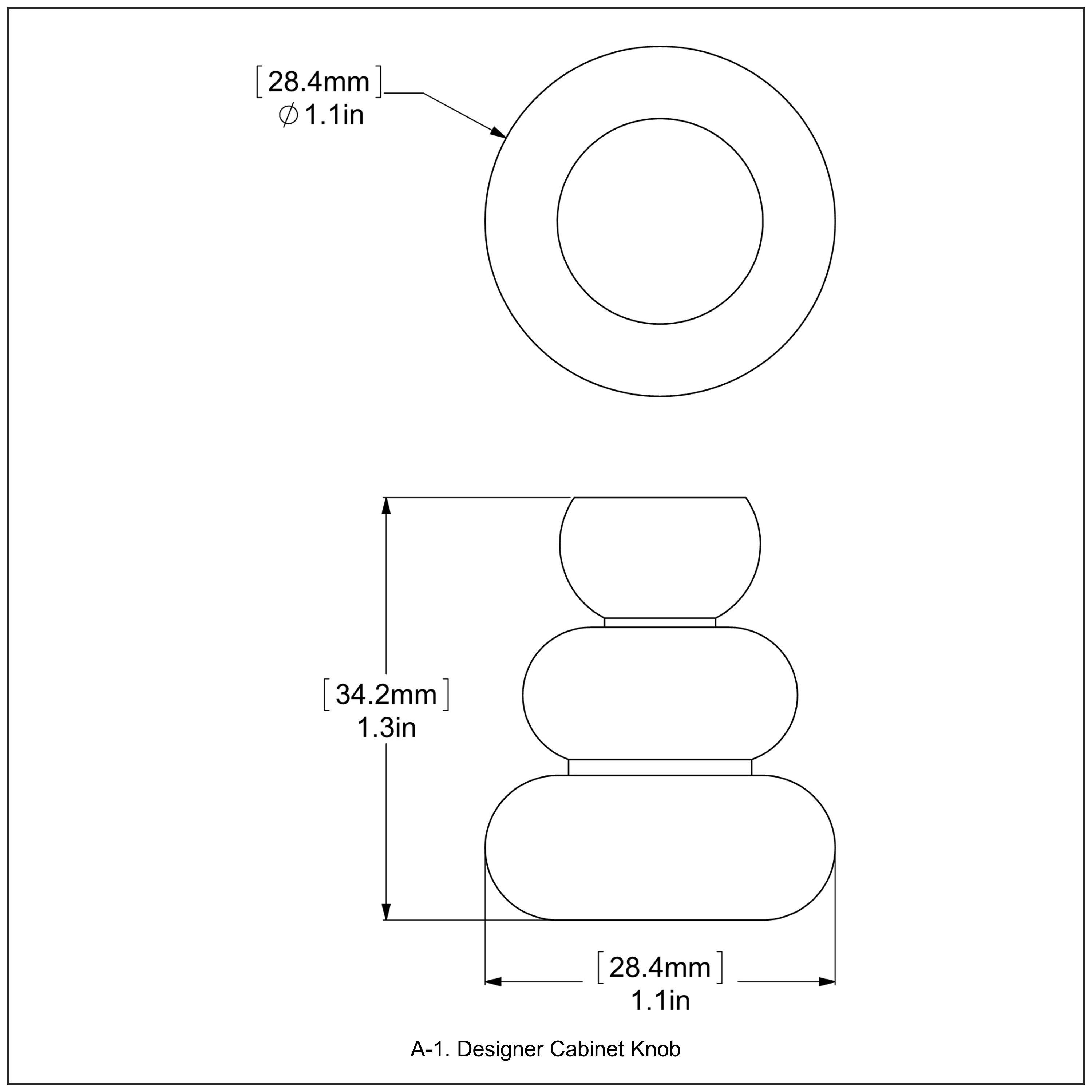 Allied Brass A-1-GYM Cabinet-Knobs - View #12