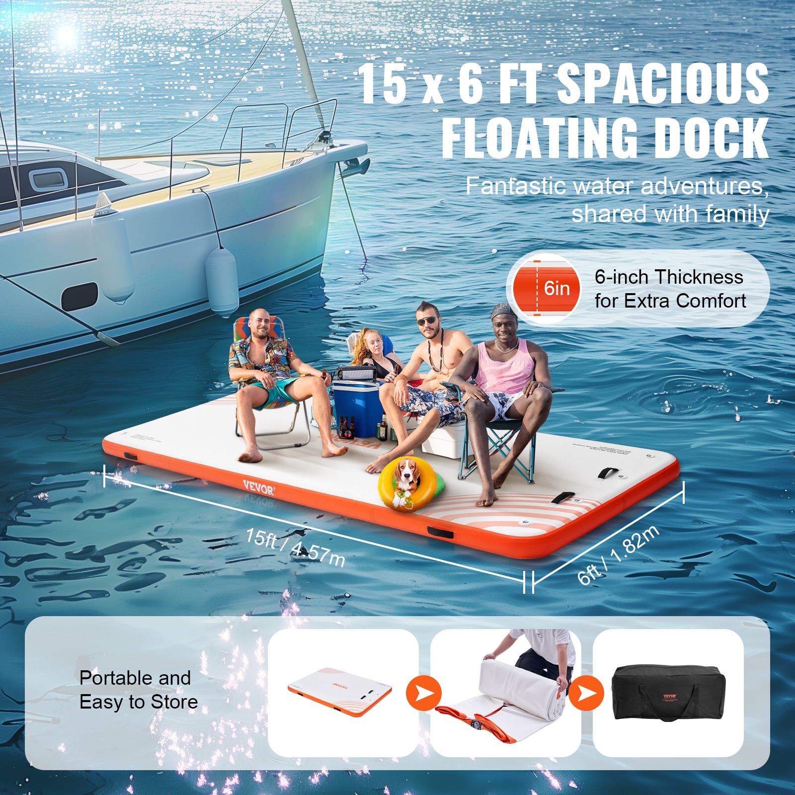 VEVOR CQFT12X6FTBJUOB8AV0 Pool-Toys-Floats - View #3