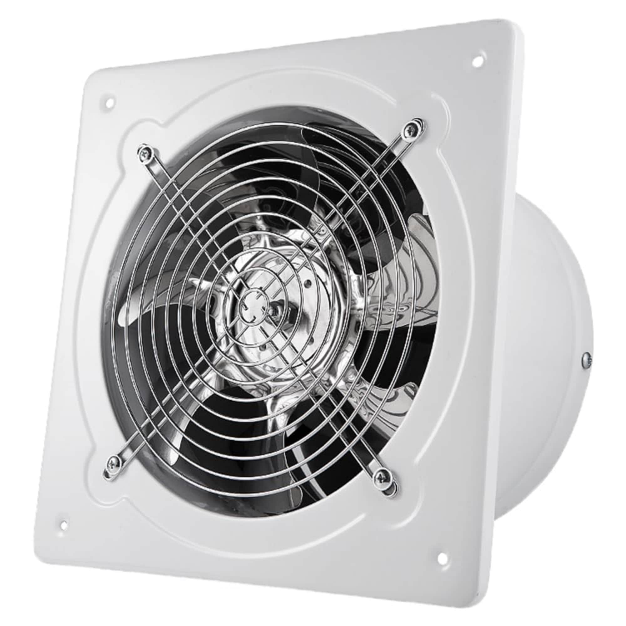 Numhew 8in W 735CFM Wall Mounted Metal Exhaust Fan Gray Ventilation Blower
