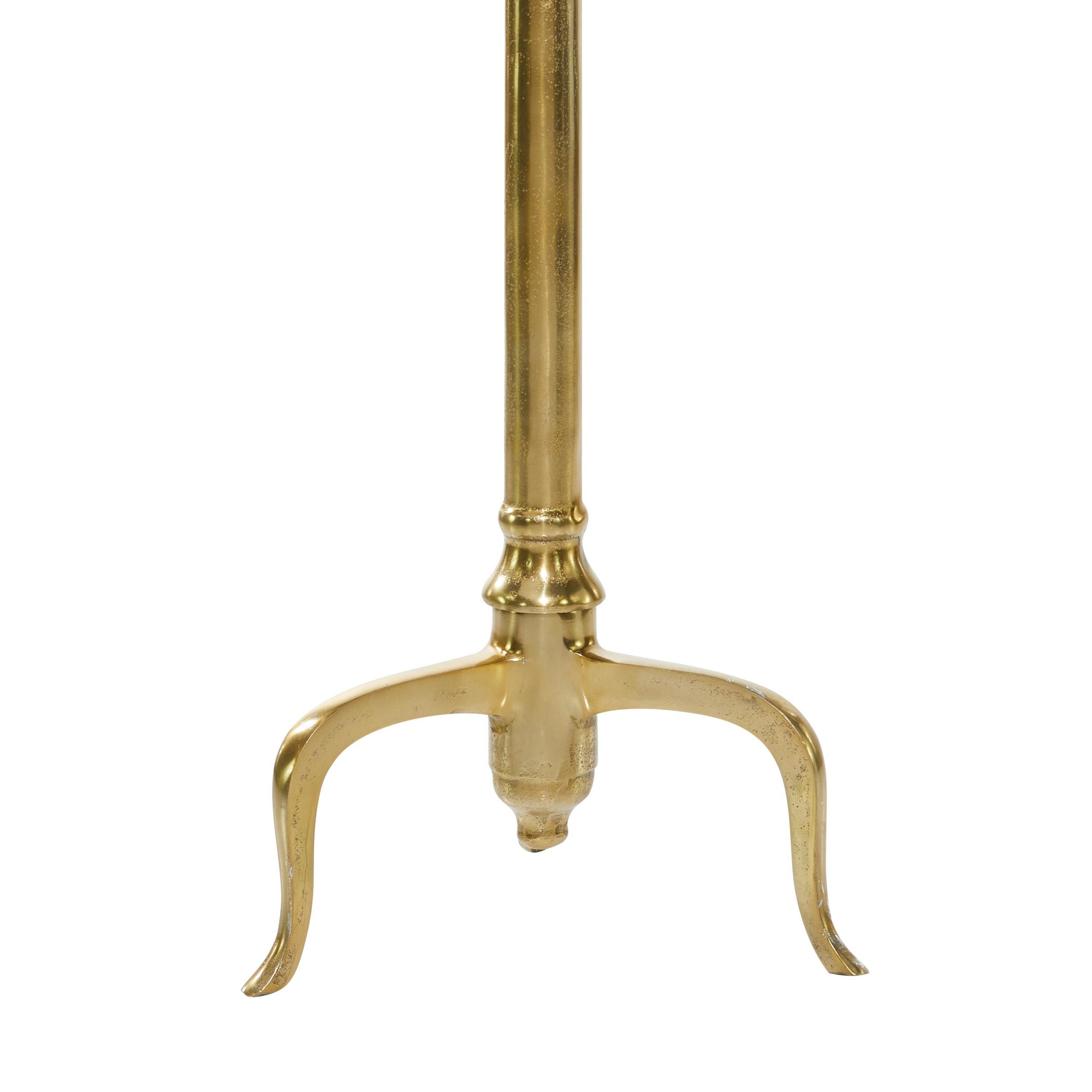 Elegant Gold & Marble Round Accent Table - 17.5" Contemporary Design