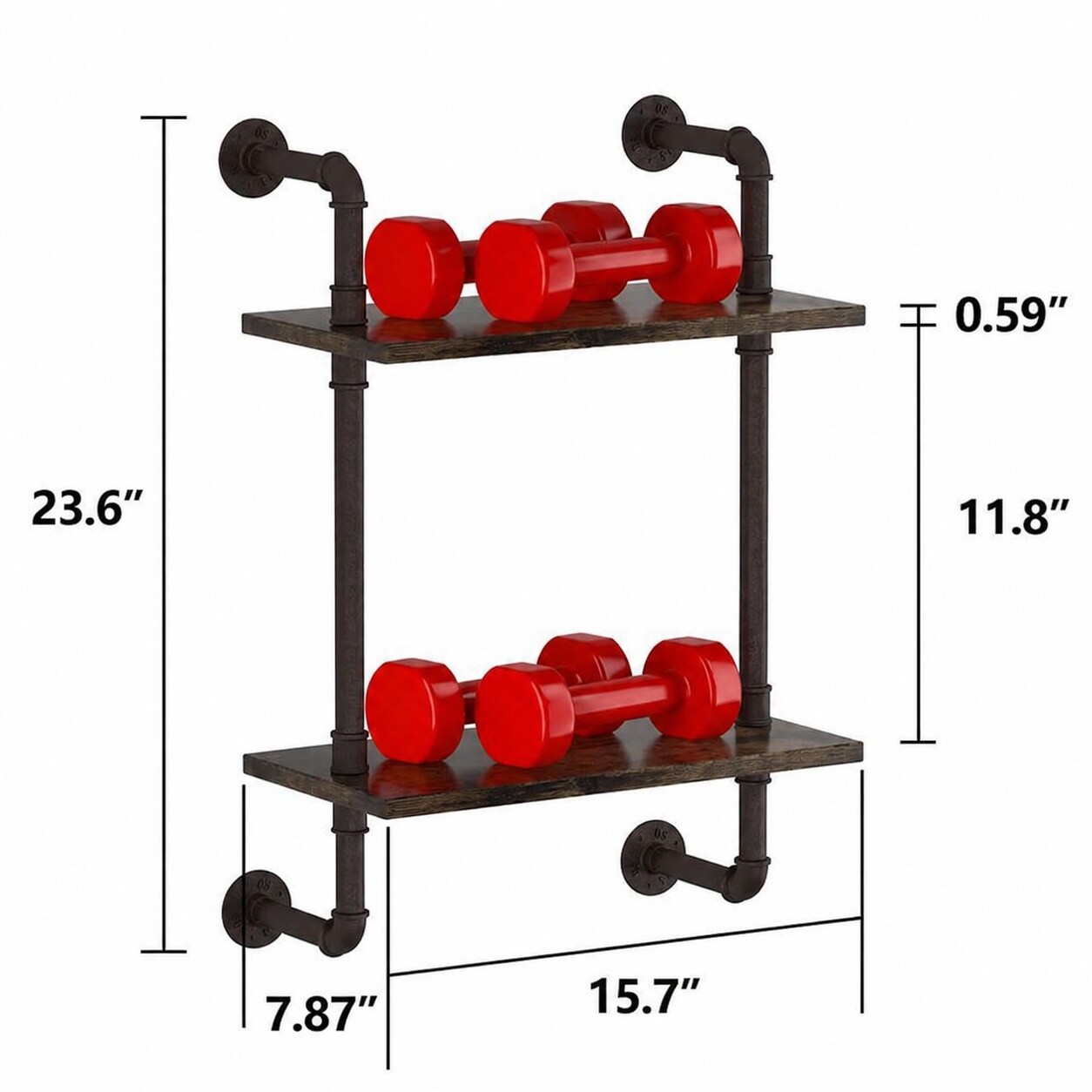 Yichuhaoxi LYI0713Y023 Wall-Mounted-Shelving - View #4