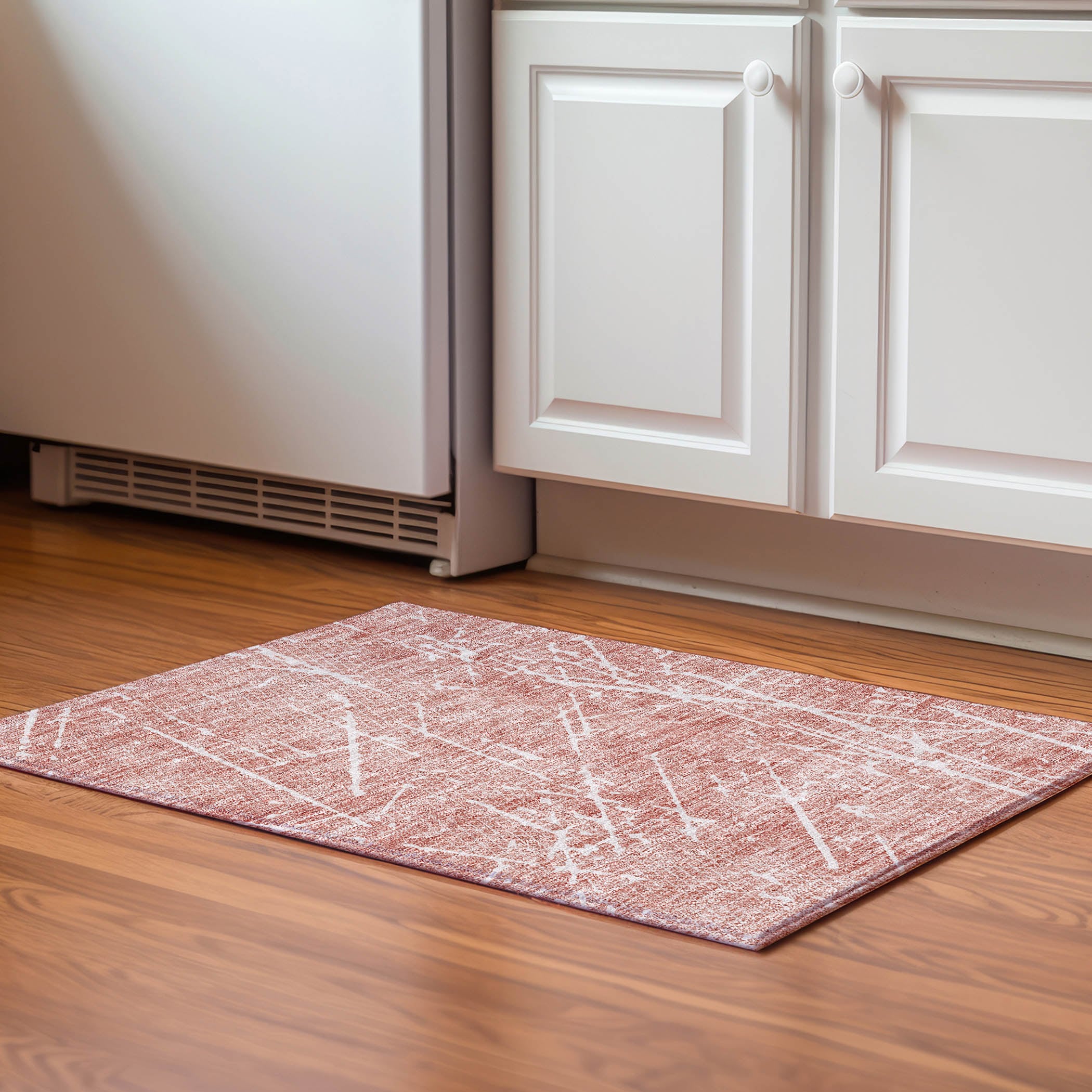 Addison Rugs AMF628BL20X30 Mayfield AMF628BL 2 x 3 (ft) Loomed Polyester Blush Rectangular Indoor Geometric Machine washable Area rug