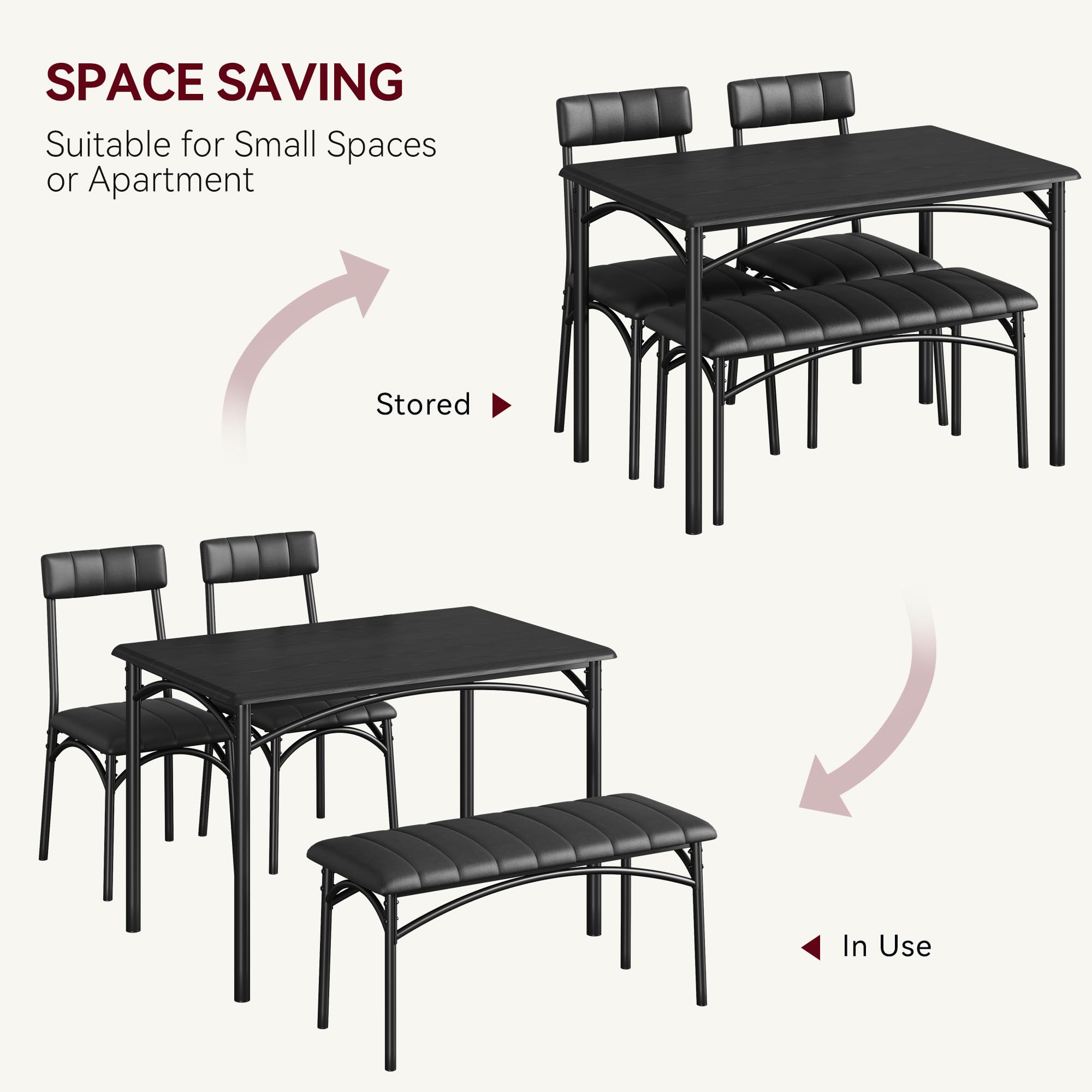 GarveeLife LSLX0330SB73 Dining-Tables - View #3