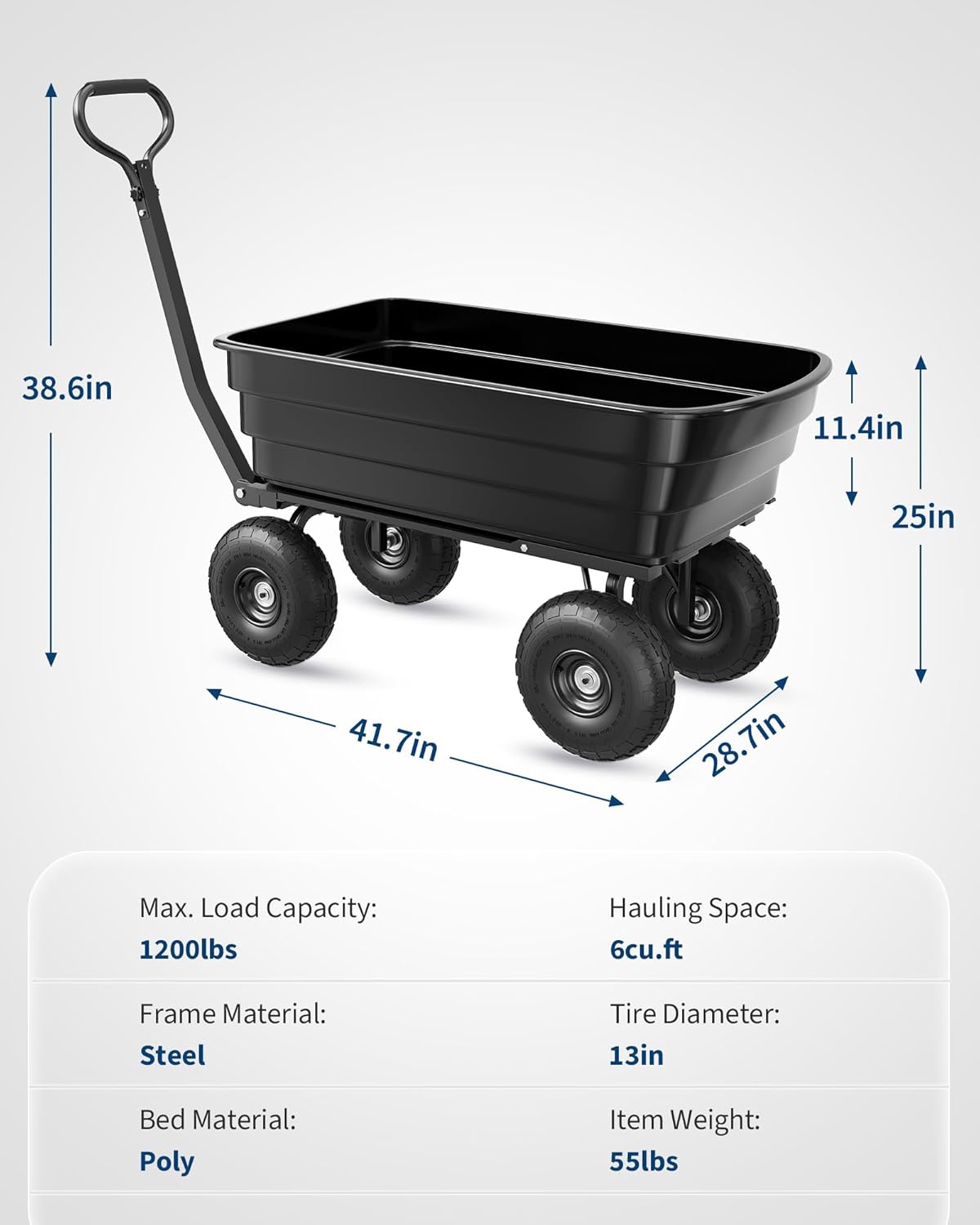 Garvee LMY-PHO-34SGXJ2P wheelbarrow - View #2