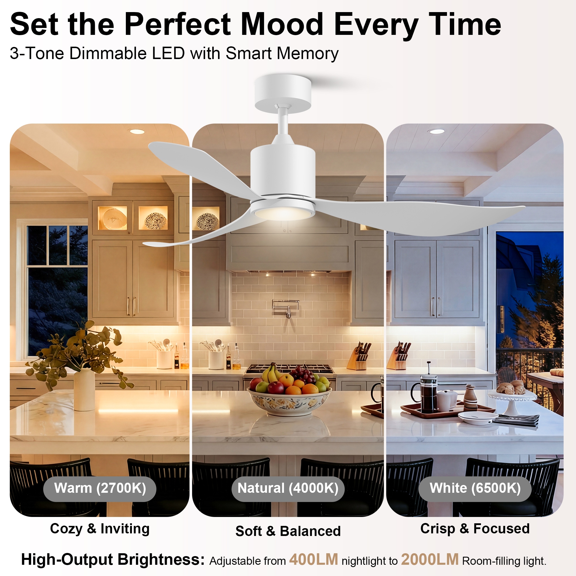 GreenEver CFL-0002-WH Ceiling-Fans - View #6