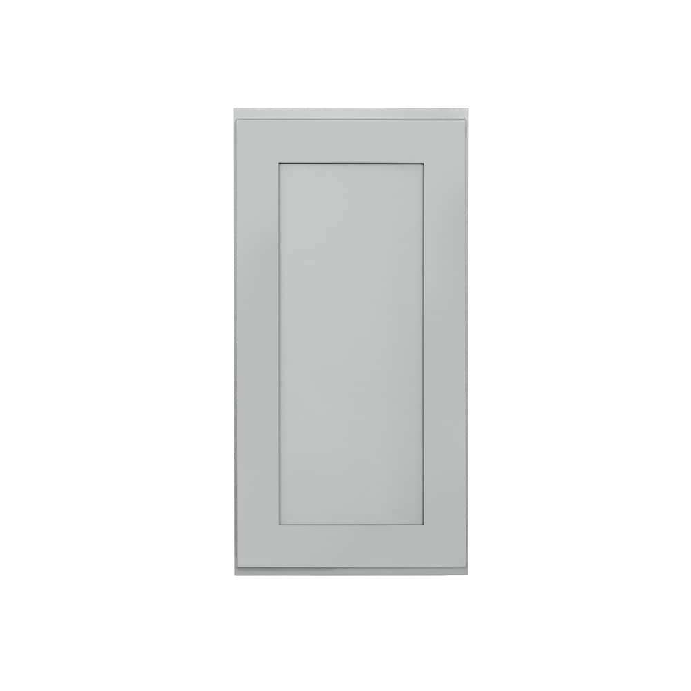 RELIABILT LS-SG-W1830R Overlake 18-in W x 30-in H x 12-in D Gray Wall Ready to assemble Plywood Cabinet (Recessed Panel Shaker)