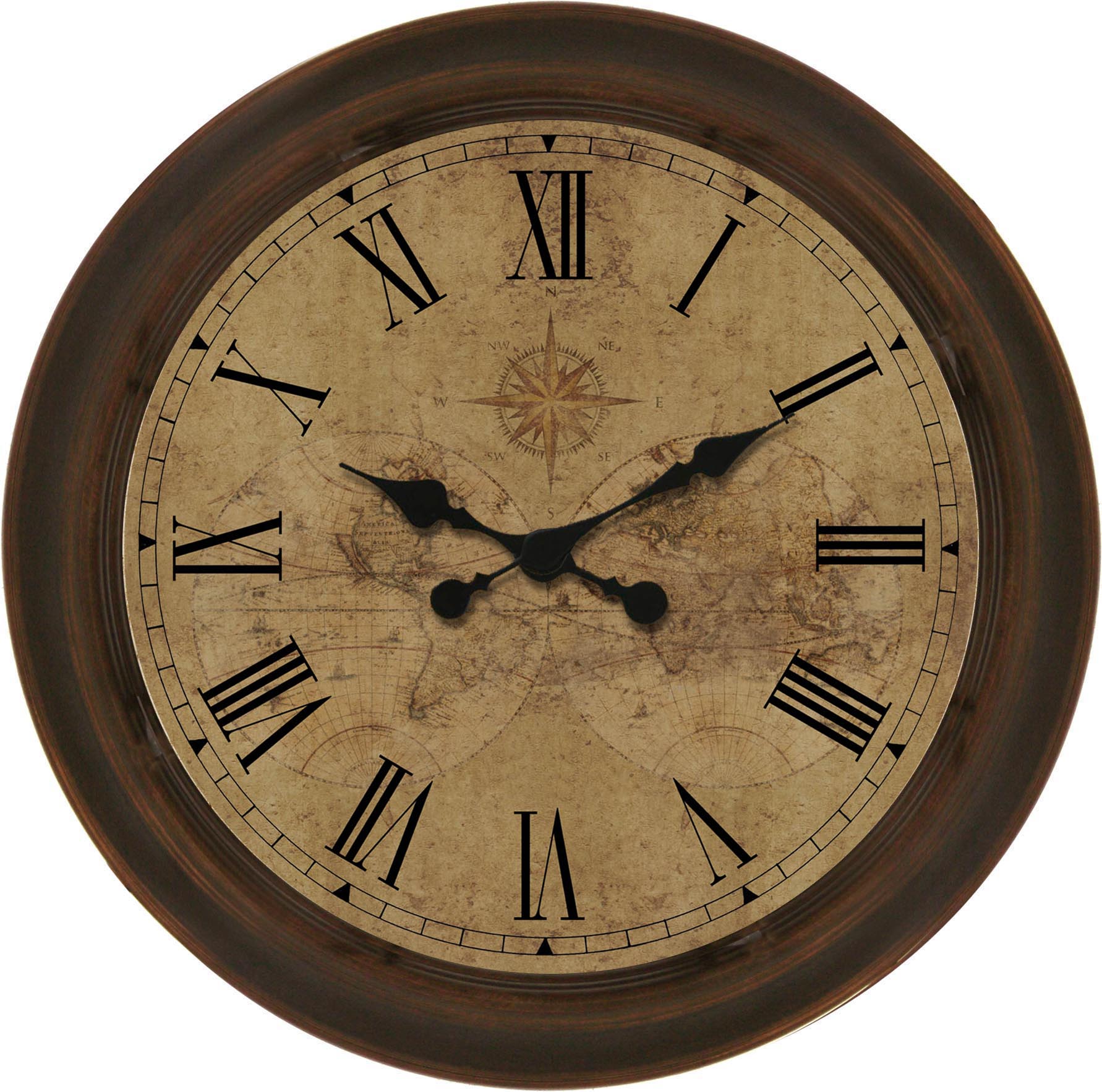 Allen Roth Analog Round Indoor Wall Clock In The Clocks Department At   00618175 